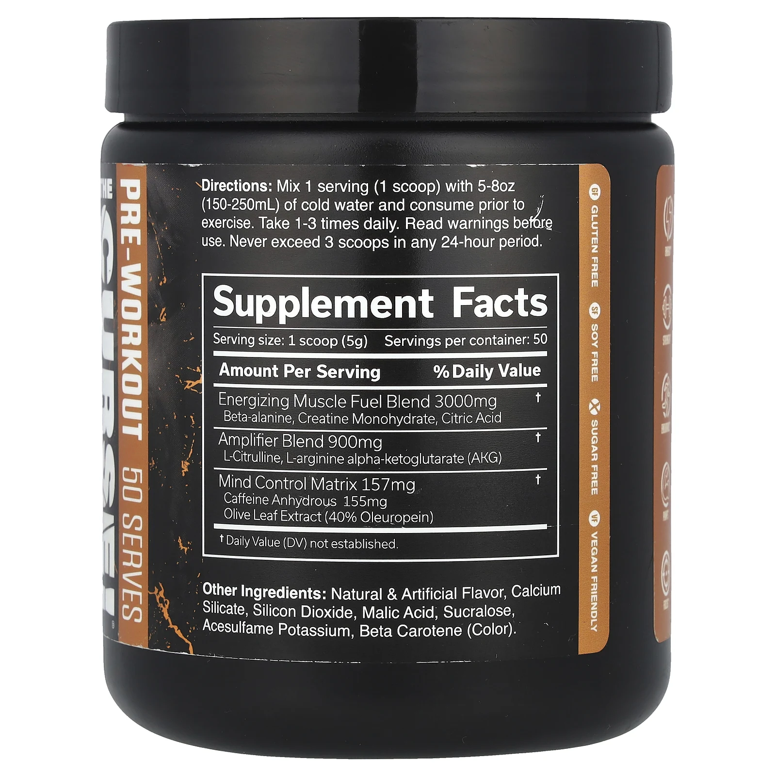 JNX Sports, The Curse, предтренировочный комплекс, апельсин и манго, 250 г (8,8 унции)