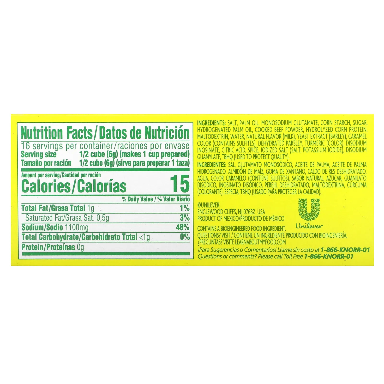 Knorr, бульон со вкусом говядины, 8 кубиков, 88 г (3,1 унции)