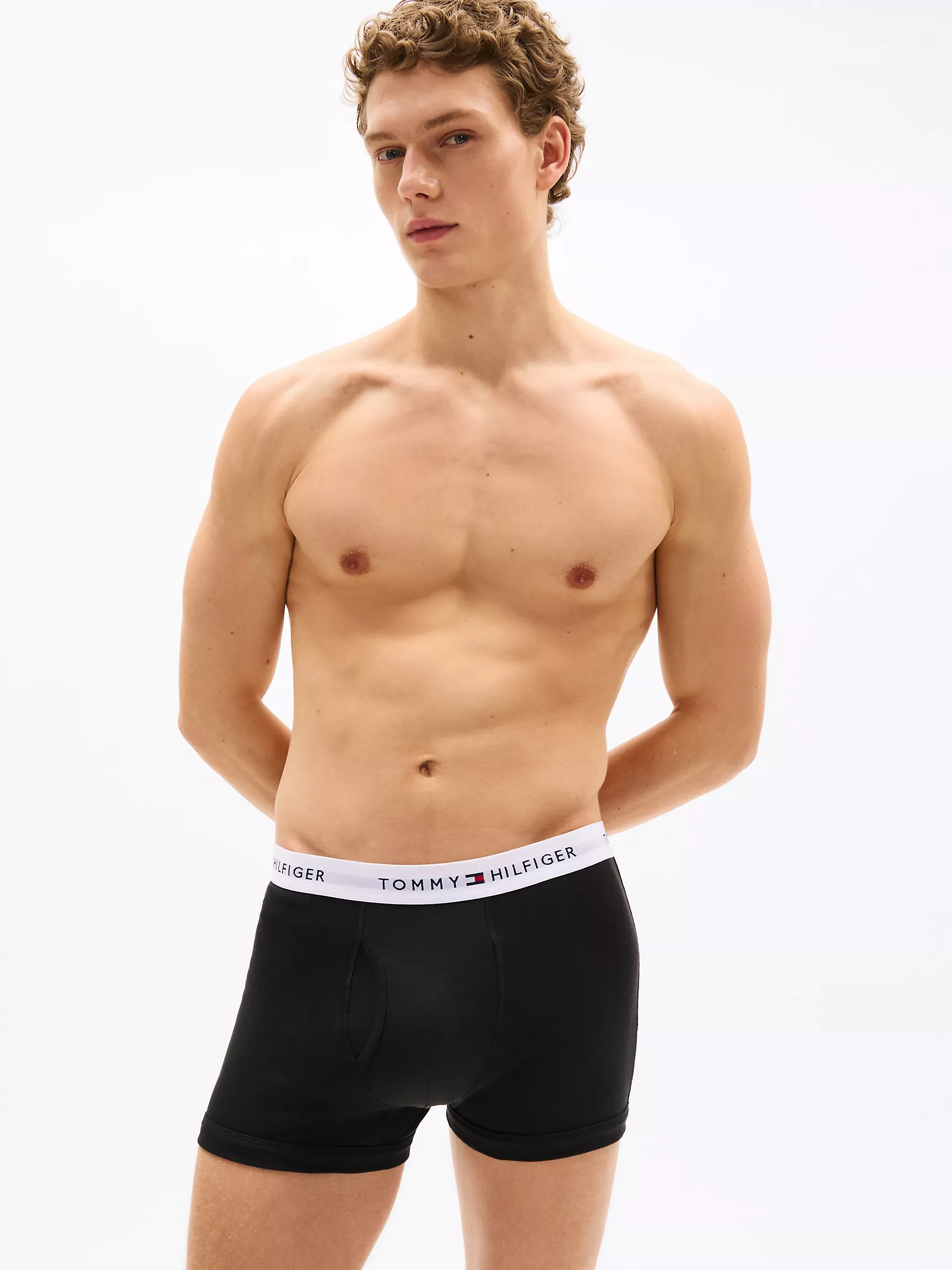 Мужское нижнее белье Tommy Hilfiger, Классические хлопковые трусы-боксёры (набор 3 шт.)