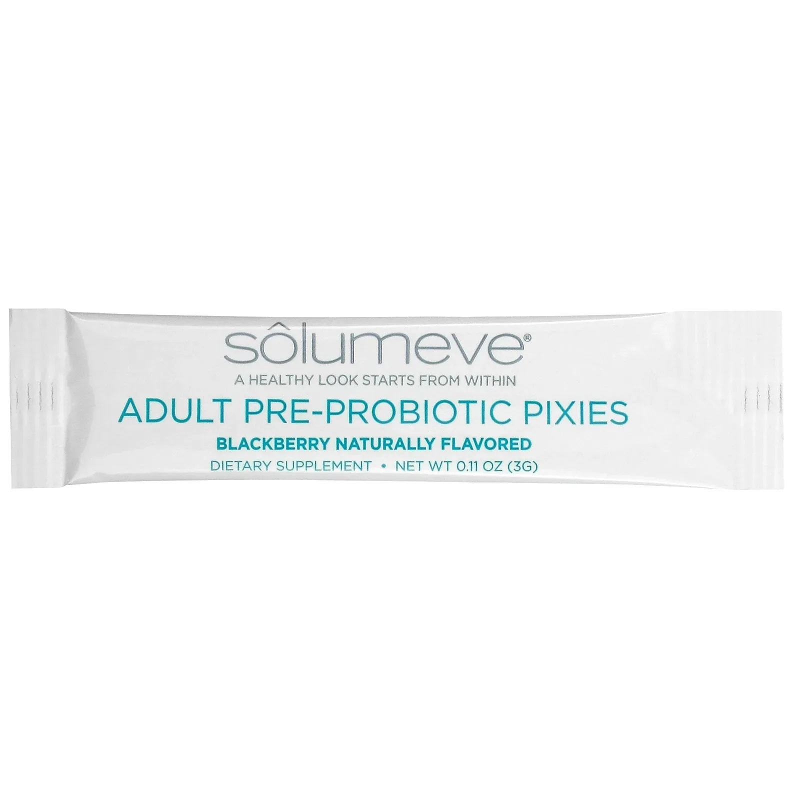 Solumeve, пребиотики и пробиотики для взрослых, со вкусом ежевики, 10 миллиардов КОЕ, 30 пакетиков по 3 г (0,11 унции)