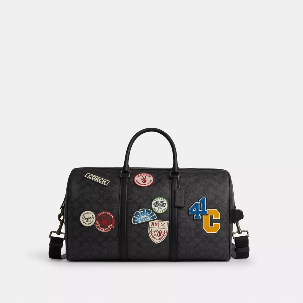 Сумка COACH Venturer Bag In Signature Canvas With Patches