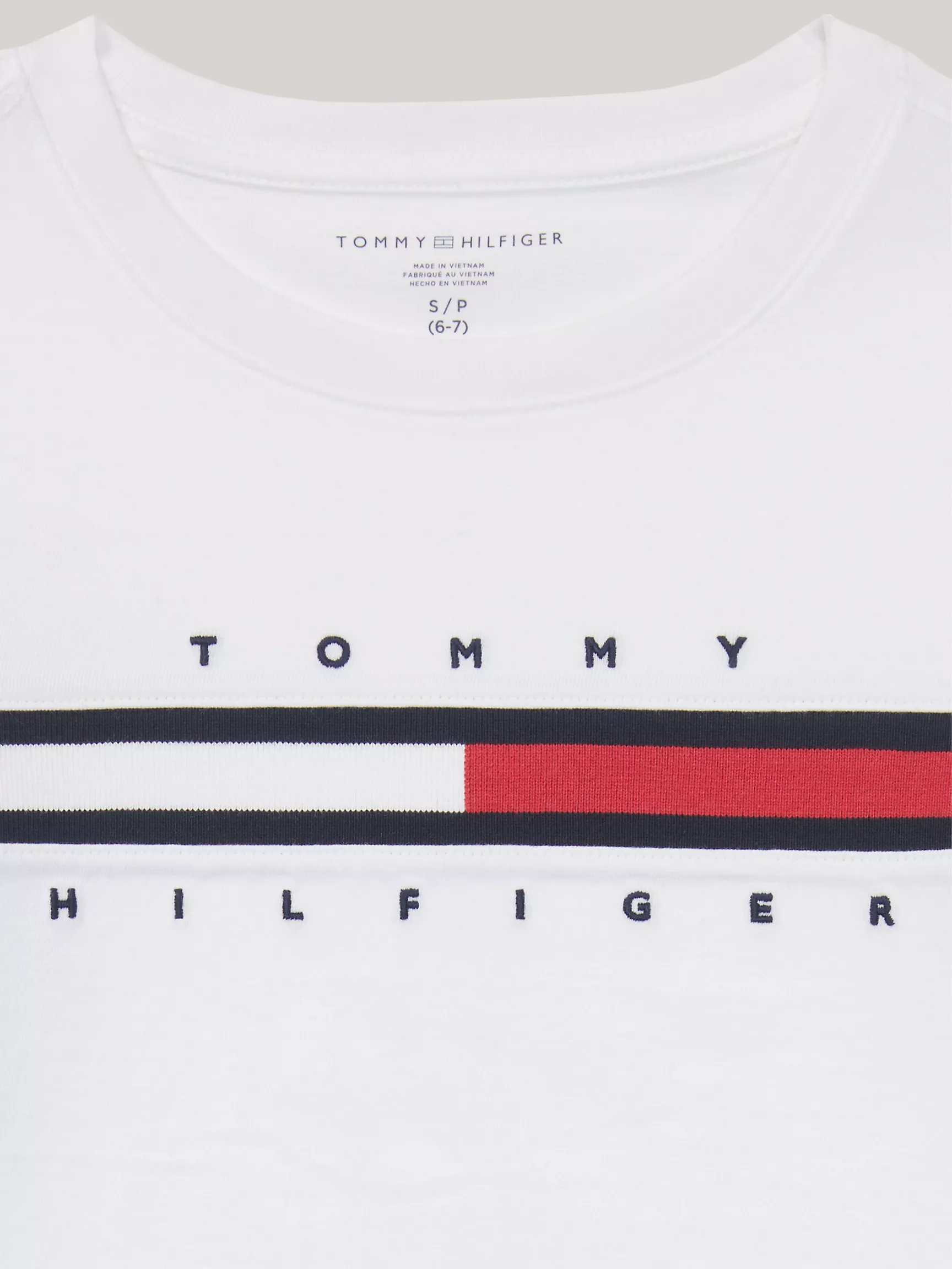 Футболка Tommy Hilfiger для мальчиков, Детская футболка с длинным рукавом и флаговыми полосками