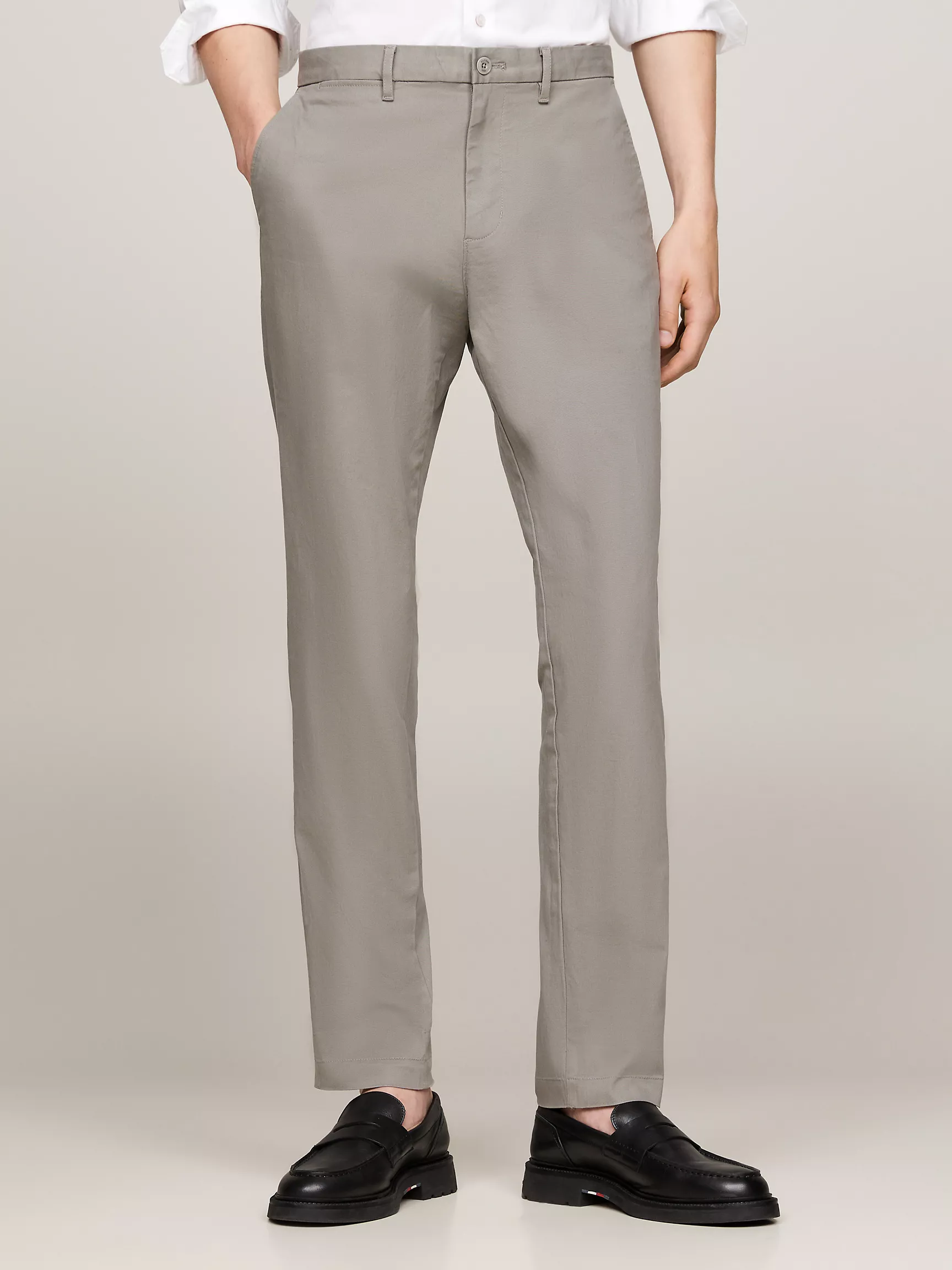 Мужские брюки Tommy Hilfiger, Свободные зауженные брюки чинос из твила