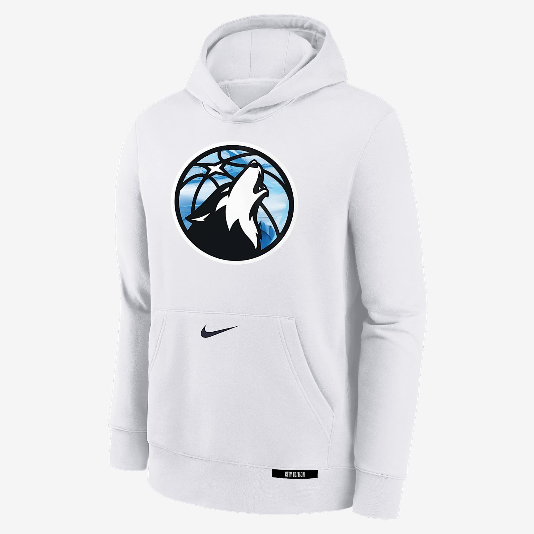 Minnesota Timberwolves Club City Edition Big Kids' Nike NBA Pullover Hoodie