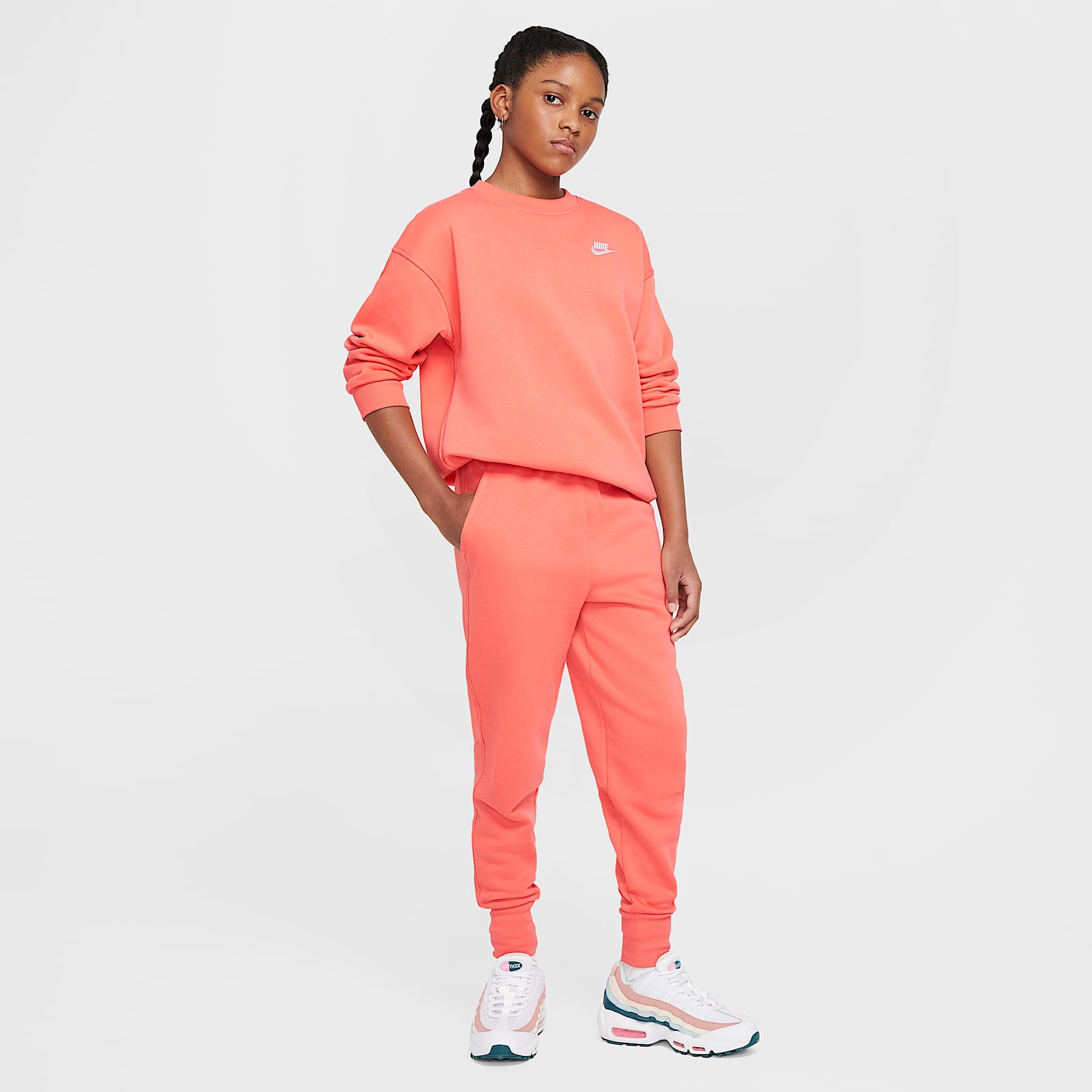 Nike Sportswear Club Fleece Big Kids' Oversized Sweatshirt