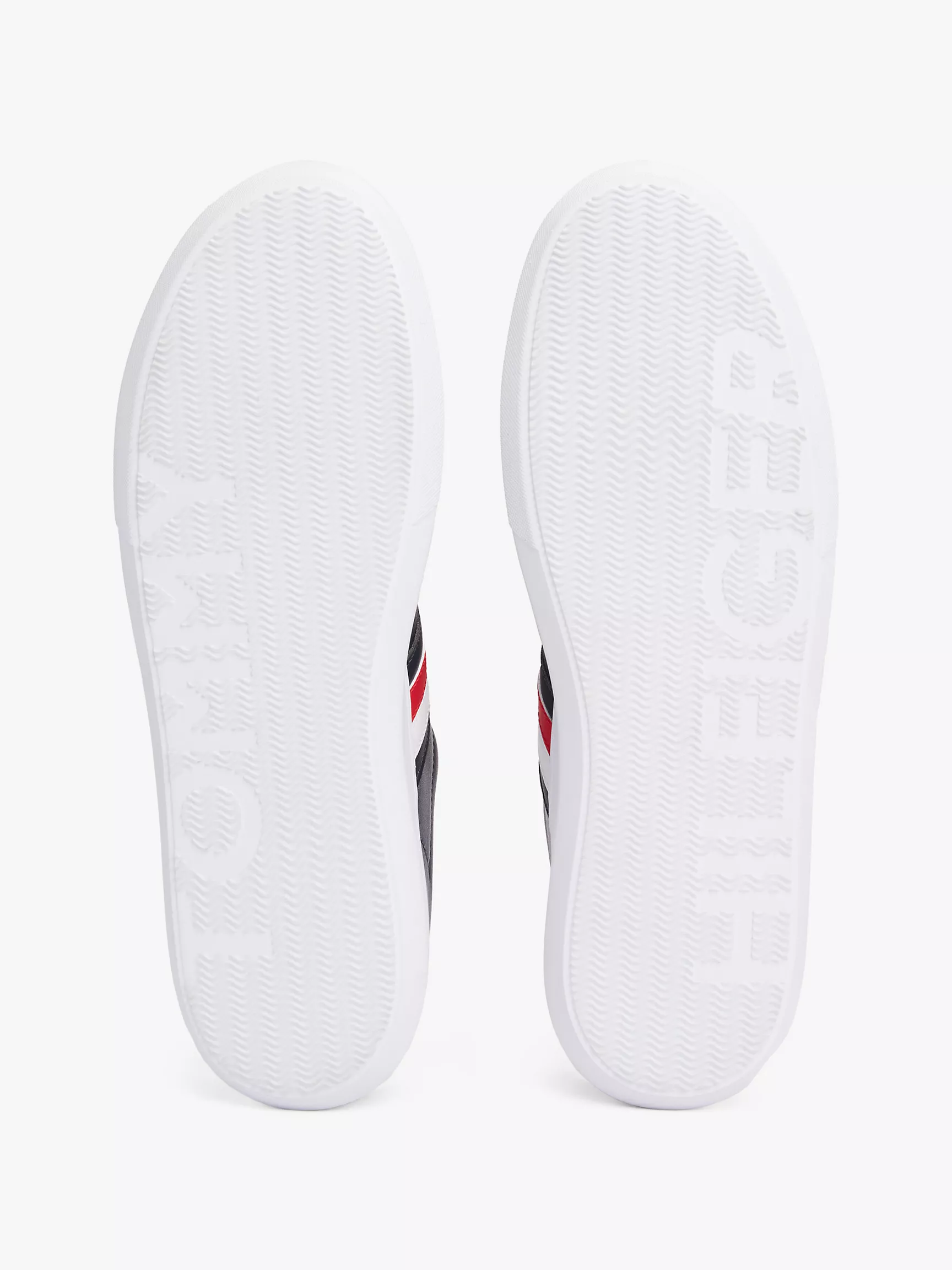 Мужские кроссовки Tommy Hilfiger, Кожаные кеды с чашеобразной подошвой и полосками