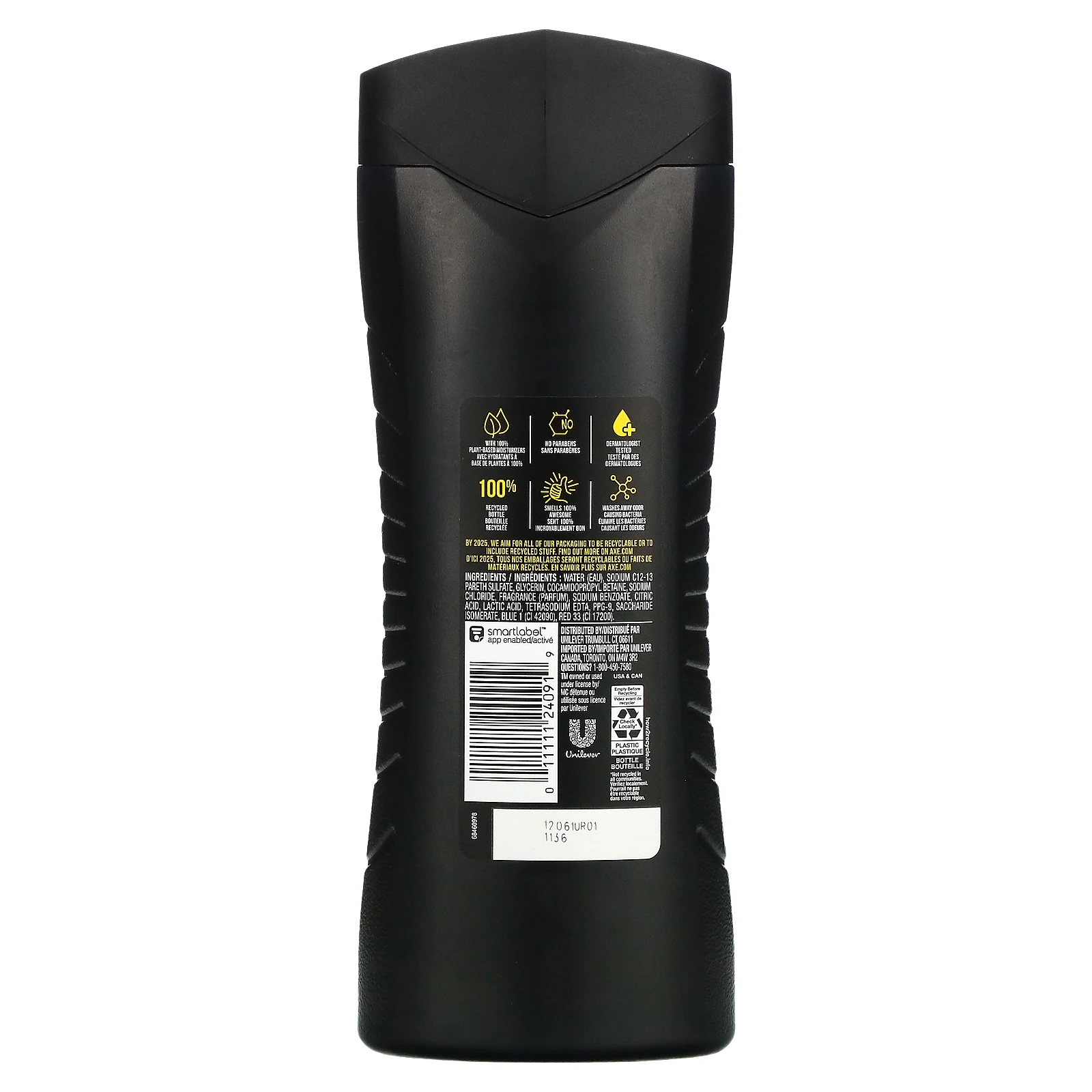 Axe, Гель для душа Excite, «Свежий кокос и черный перец», 473 мл