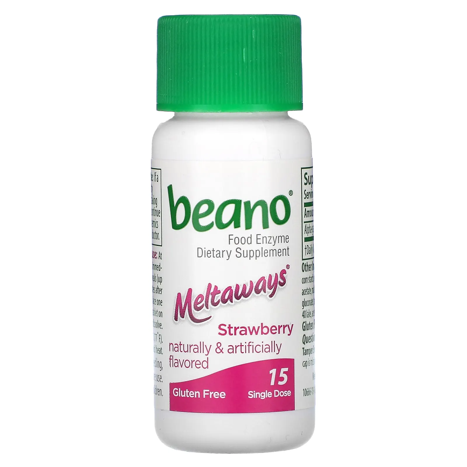 Beano, Meltaways, клубника, 15 шт. Meltaways