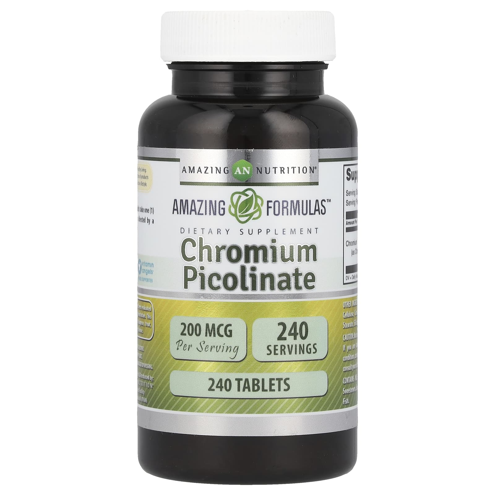 Amazing Nutrition, пиколинат хрома, 200 мкг, 240 таблеток