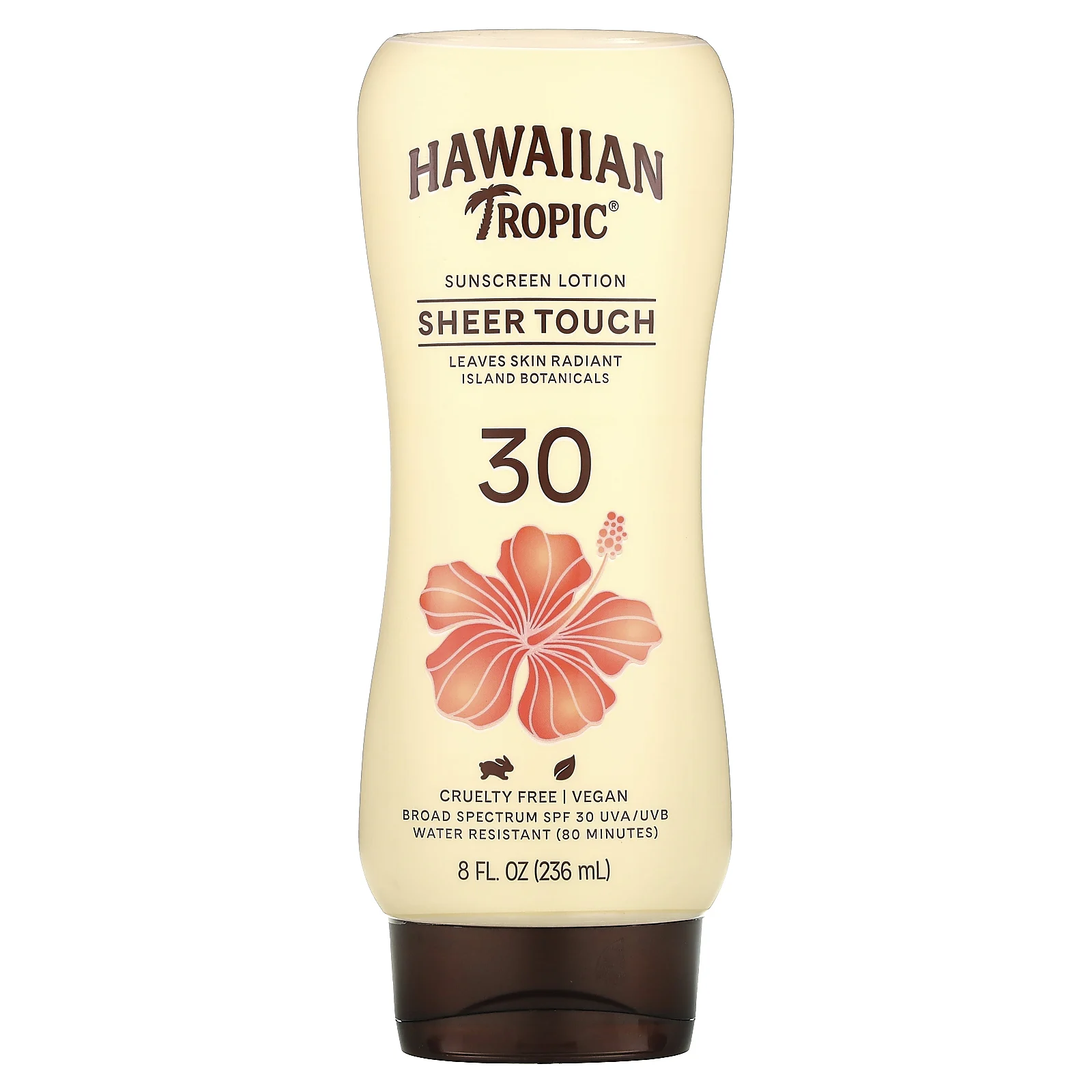 Hawaiian Tropic, Sheer Touch, Ultra Radiance, солнцезащитный лосьон с SPF 30, 236 мл