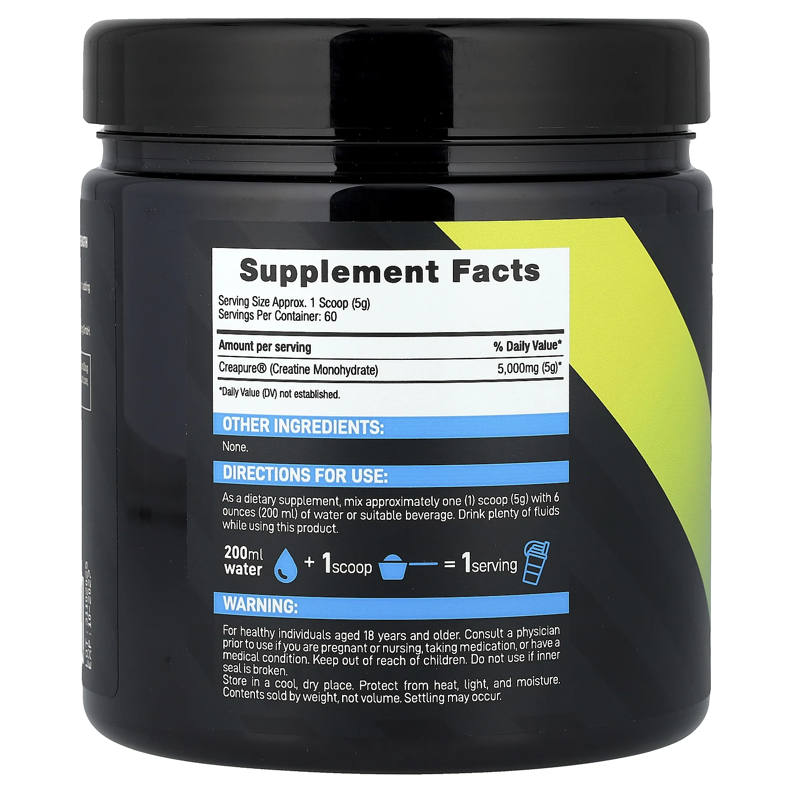 Vplab, чистый креатин, без вкусовых добавок, 300 г (10,6 унции)