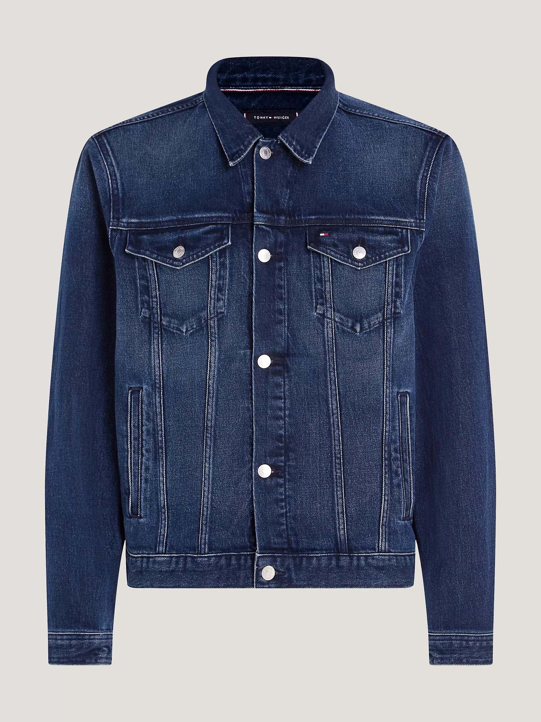 Мужская куртка Tommy Hilfiger, Джинсовая куртка тёмной стирки
