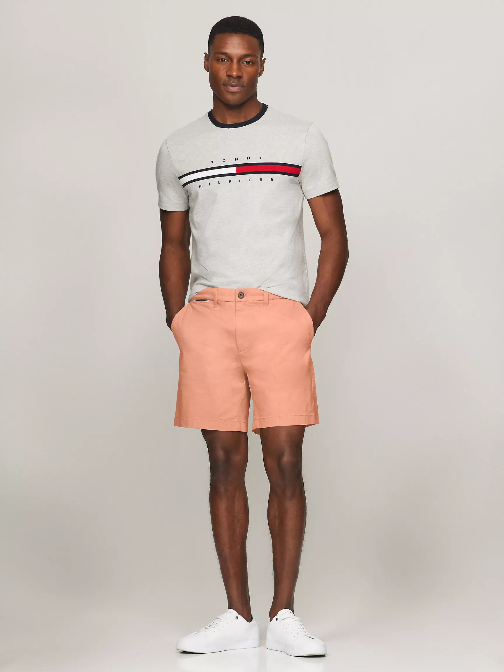 Мужские шорты Tommy Hilfiger, Шорты Tommy стандартного кроя (7 дюймов)