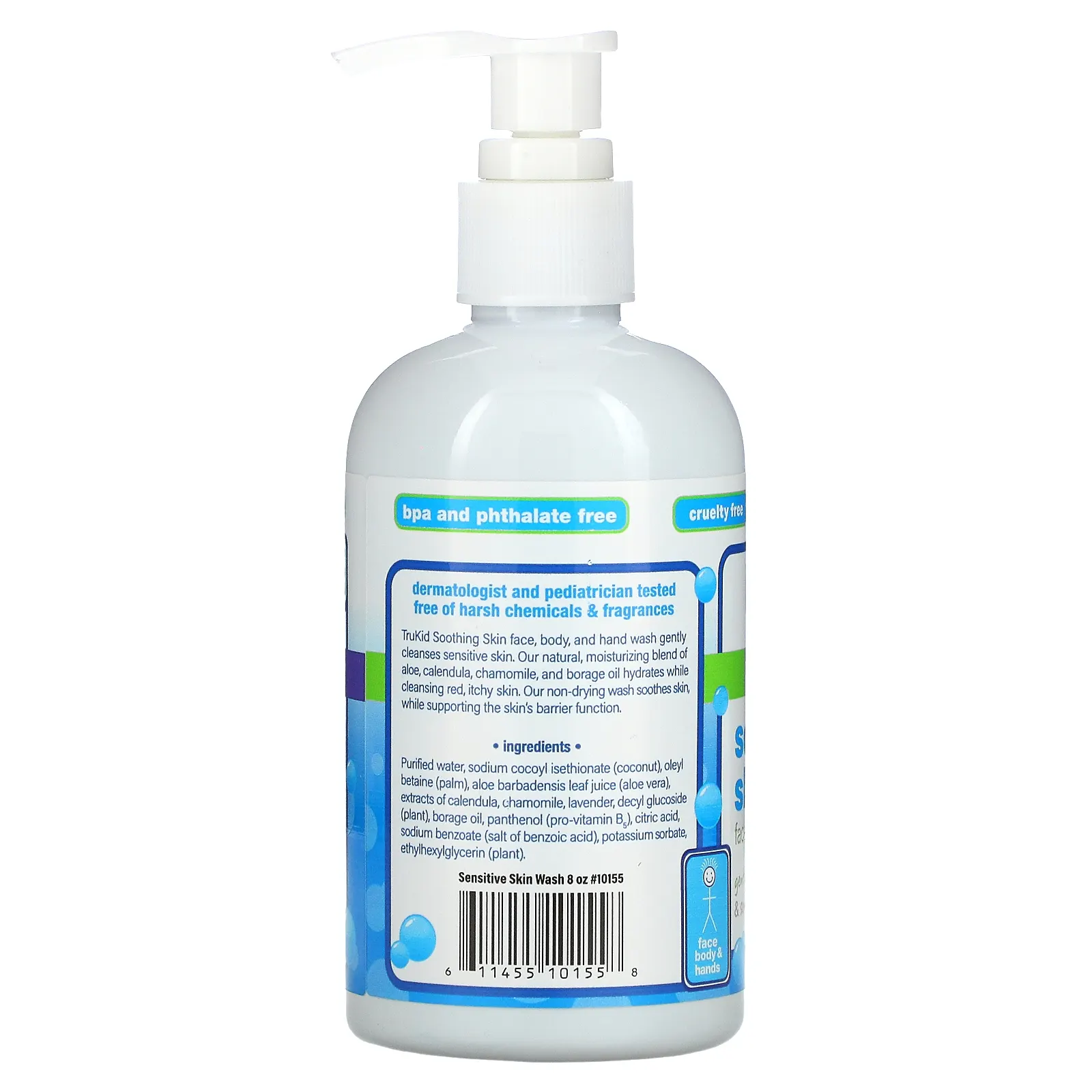 TruKid, Успокаивающее средство для мытья кожи, без отдушек, 8 жидких унций (236,5 мл)