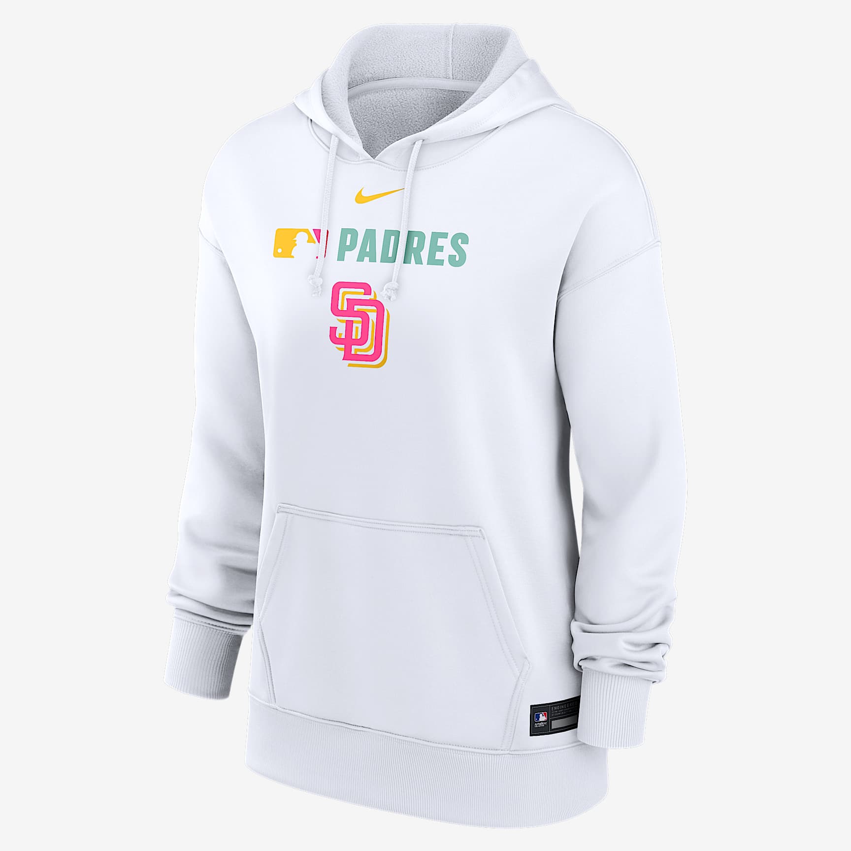 San Diego Padres Authentic Collection City Connect Women's Nike Therma MLB Pullover Hoodie