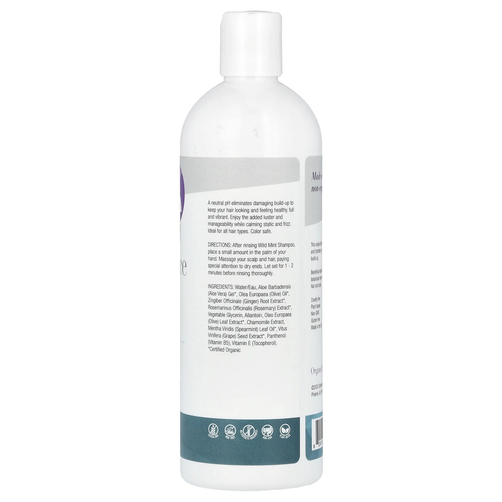 Organic Excellence, кондиционер, восстанавливающая терапия для волос, дикая мята, 473 мл (16 жидк. унций)