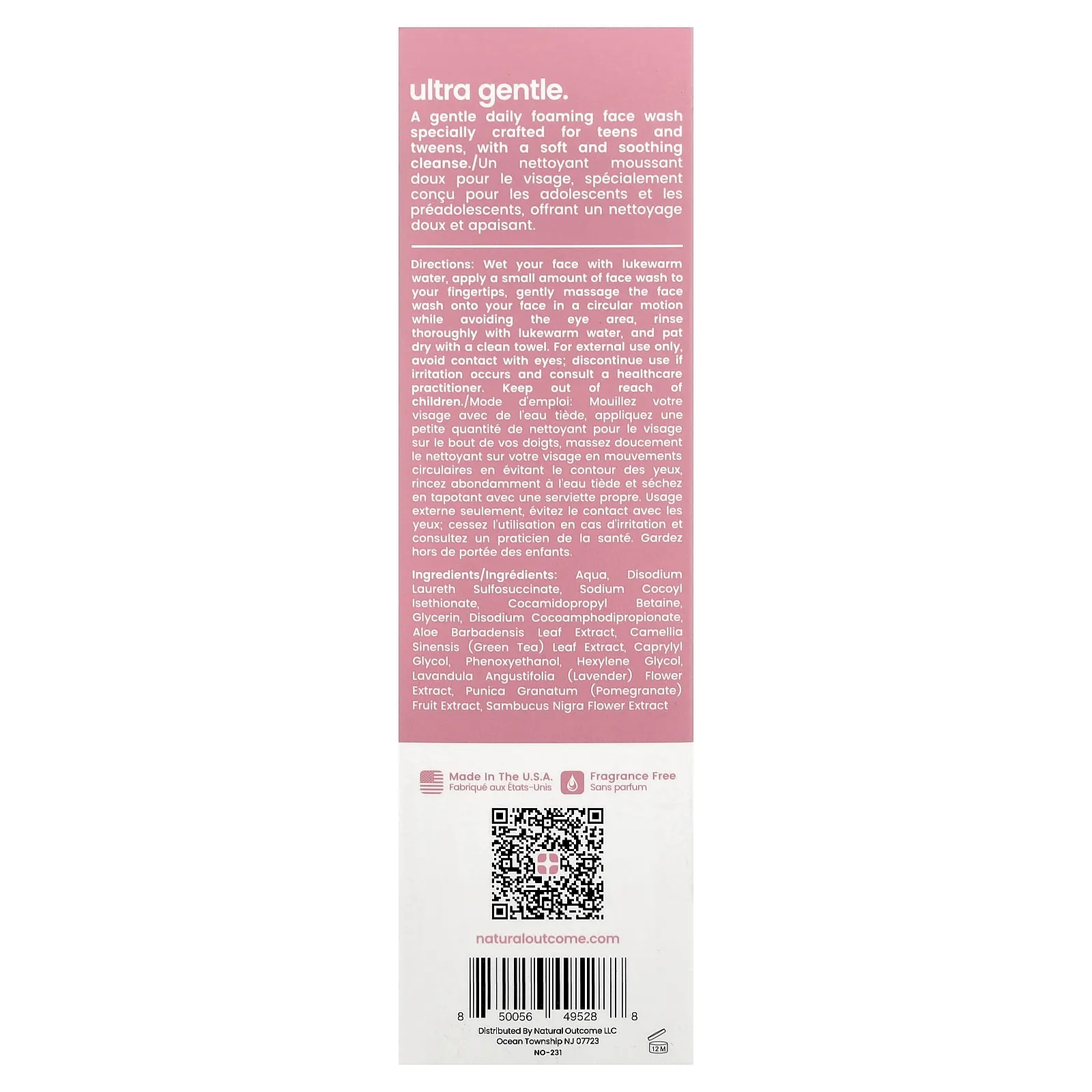 Natural Outcome, Teen Skin, ультранежное средство для умывания, 150 мл (5 унций)