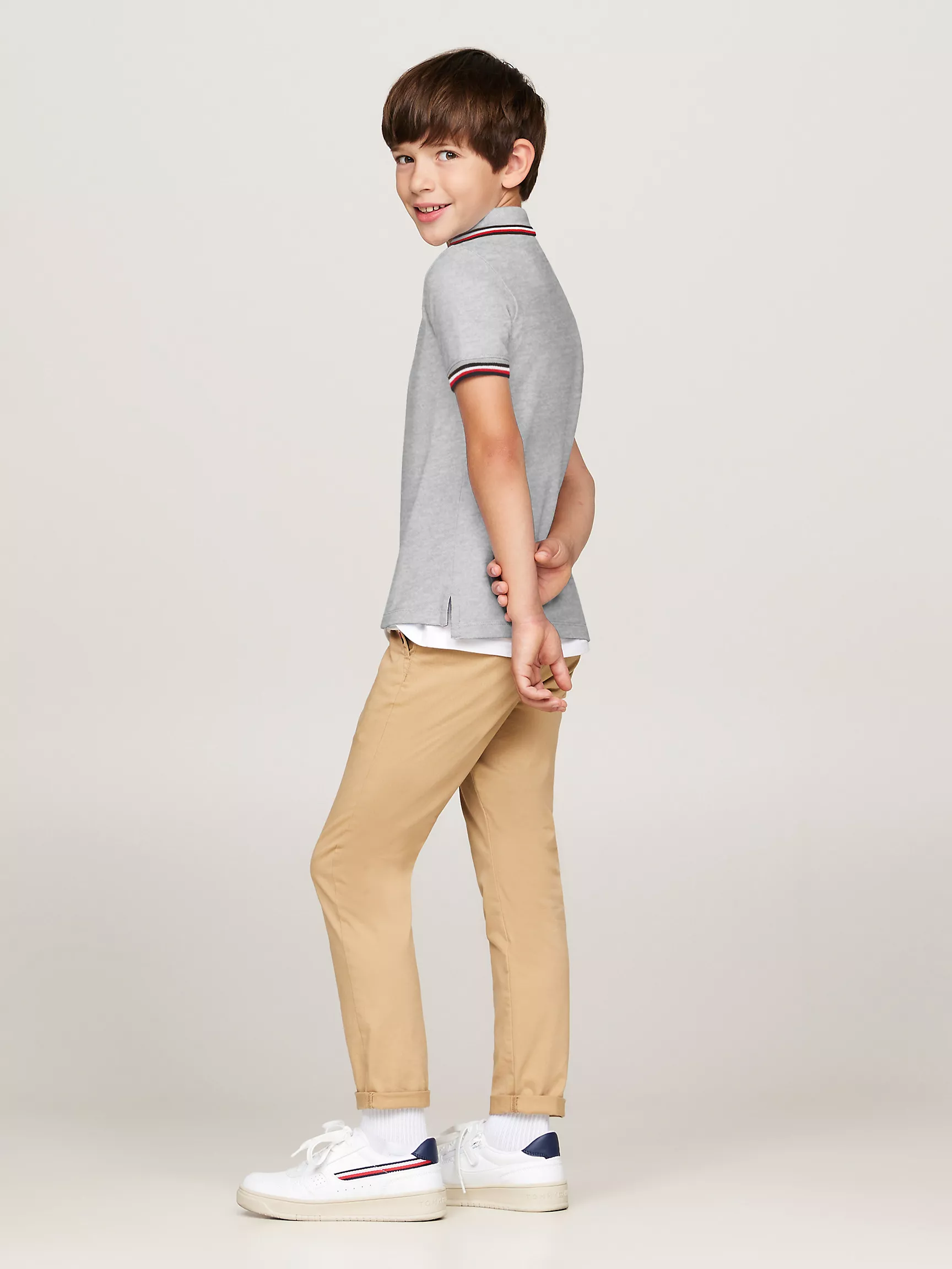 Рубашка-поло для мальчиков Tommy Hilfiger, Детское поло с коротким рукавом и влагоотводящей технологией Tommy