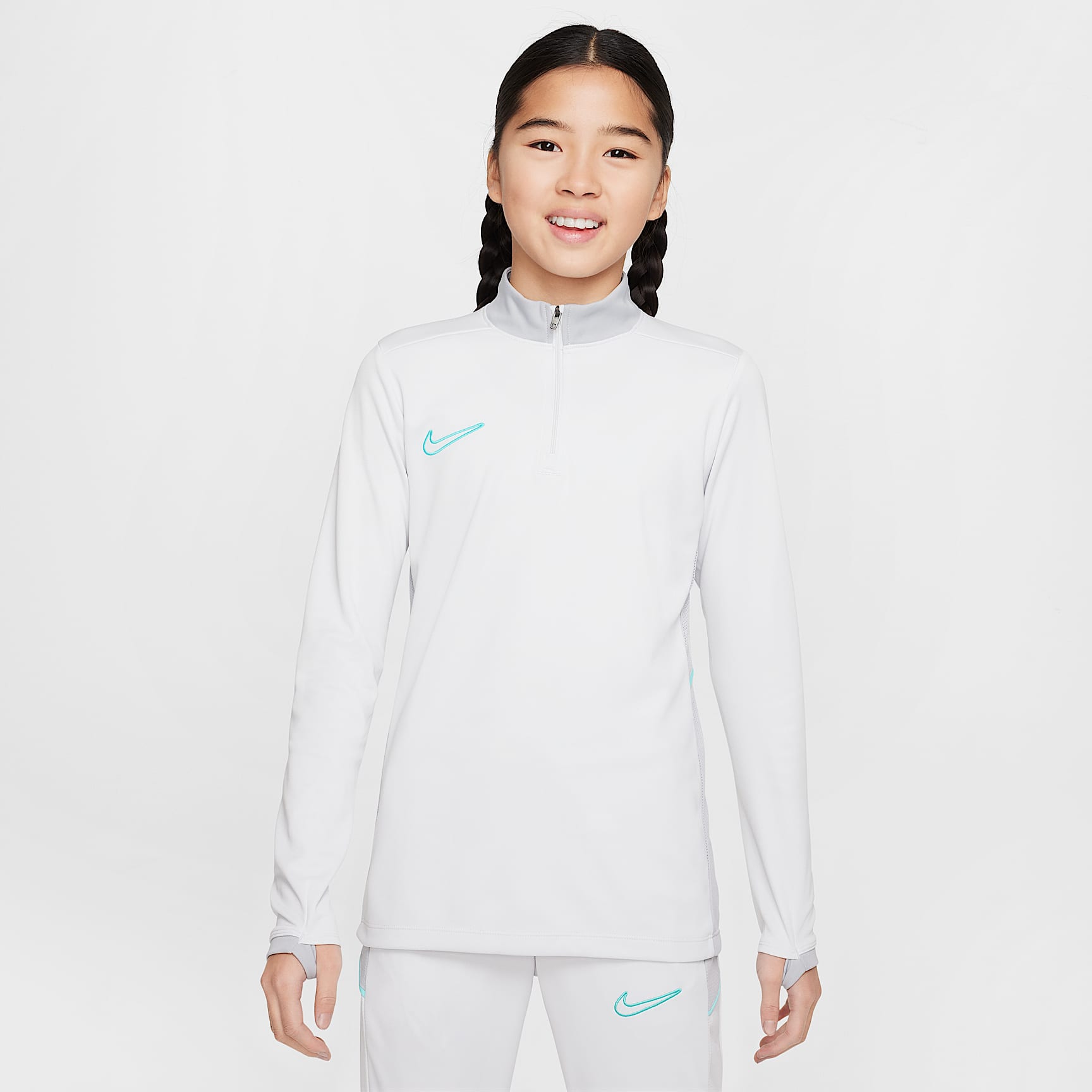 Nike Academy Big Kids' Dri-FIT Long-Sleeve 1/4-Zip Soccer Drill Top