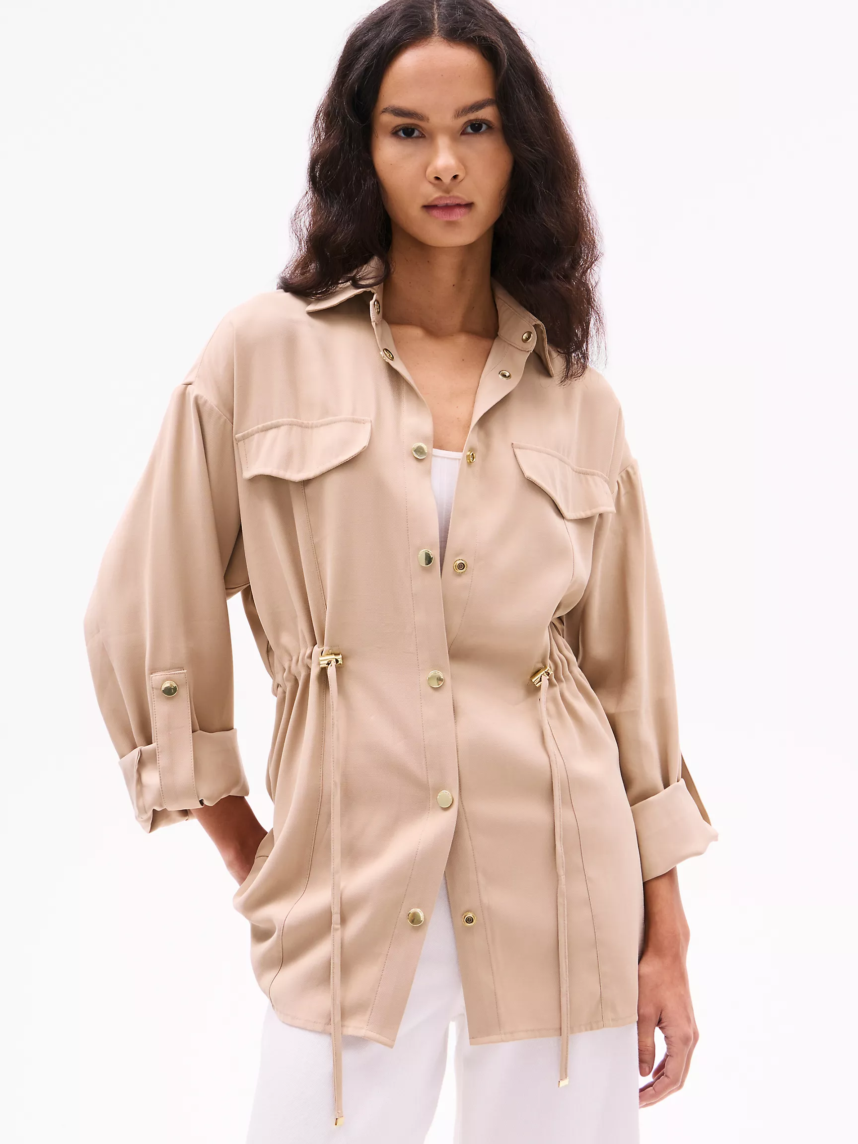 Женская куртка Tommy Hilfiger, Рубашка-куртка в утилитарном стиле