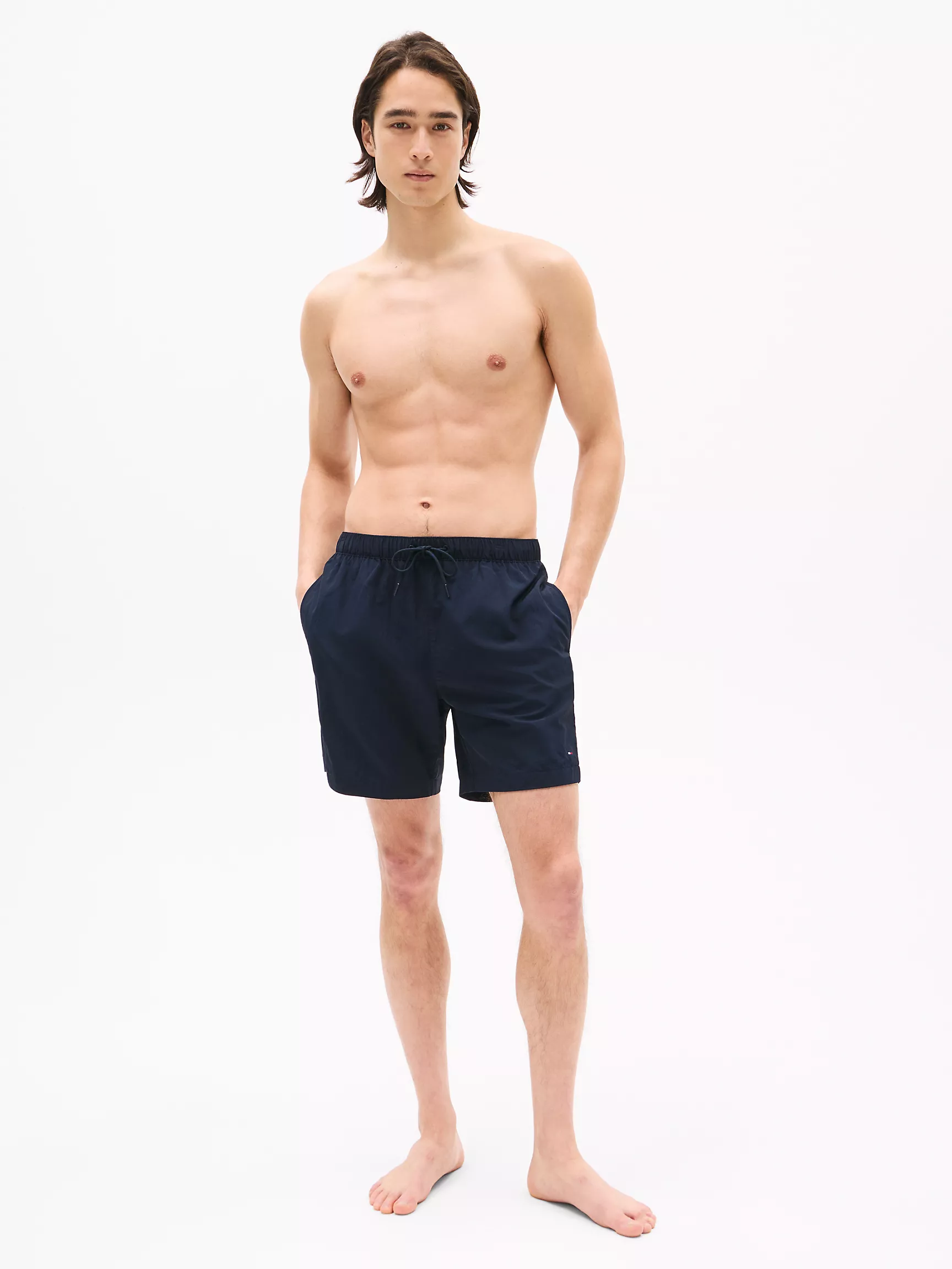 Мужские купальники Tommy Hilfiger, Однотонные плавательные шорты (7 дюймов)