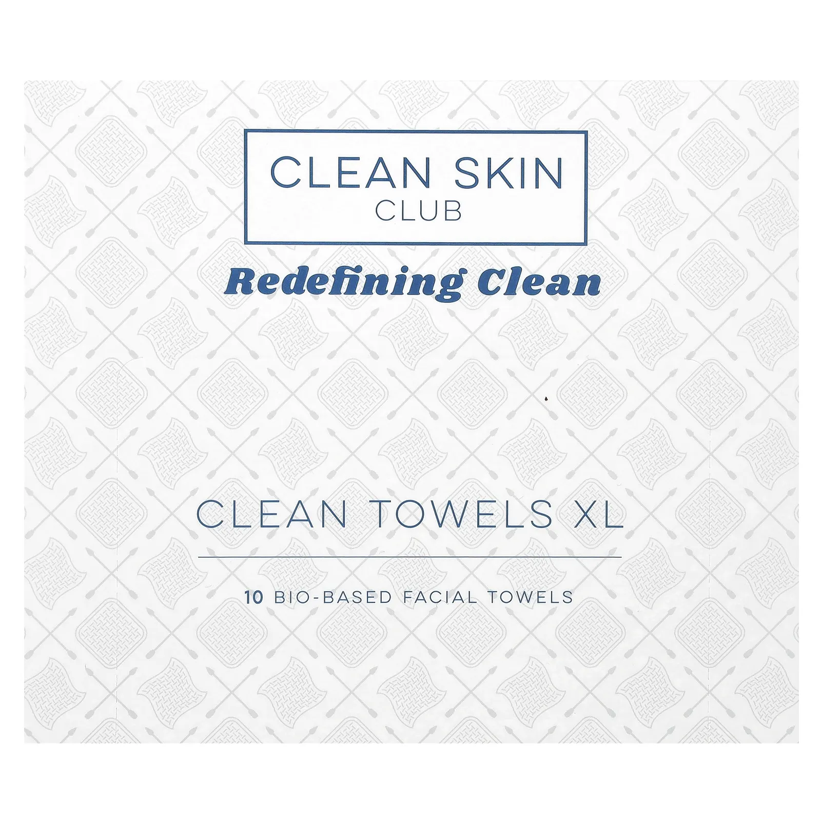 Clean Skin Club, Clean ToWells, размер XL, 10 полотенец для лица из биологического сырья