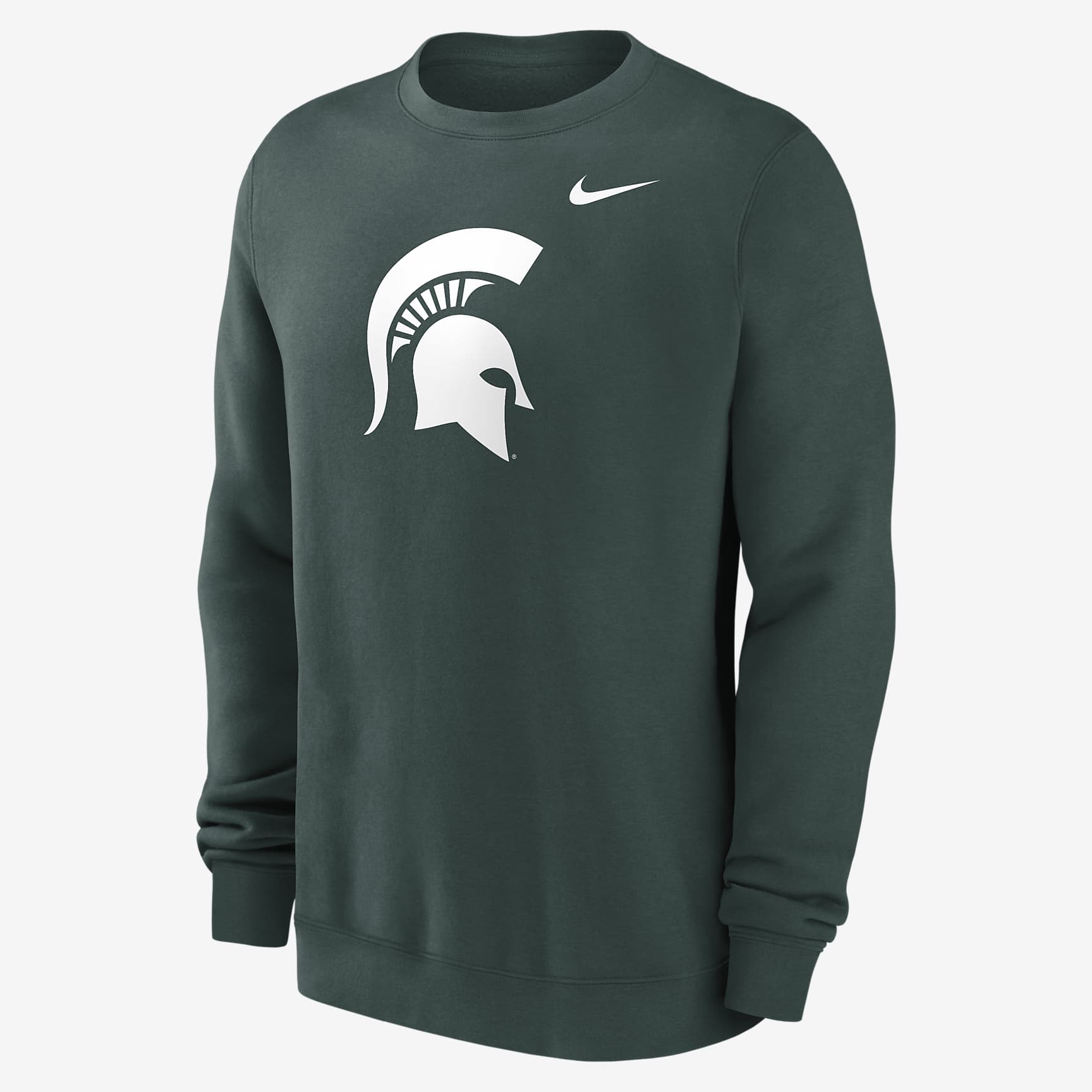 Michigan State Spartans Primetime Evergreen Logo Men's Nike College Pullover Crew