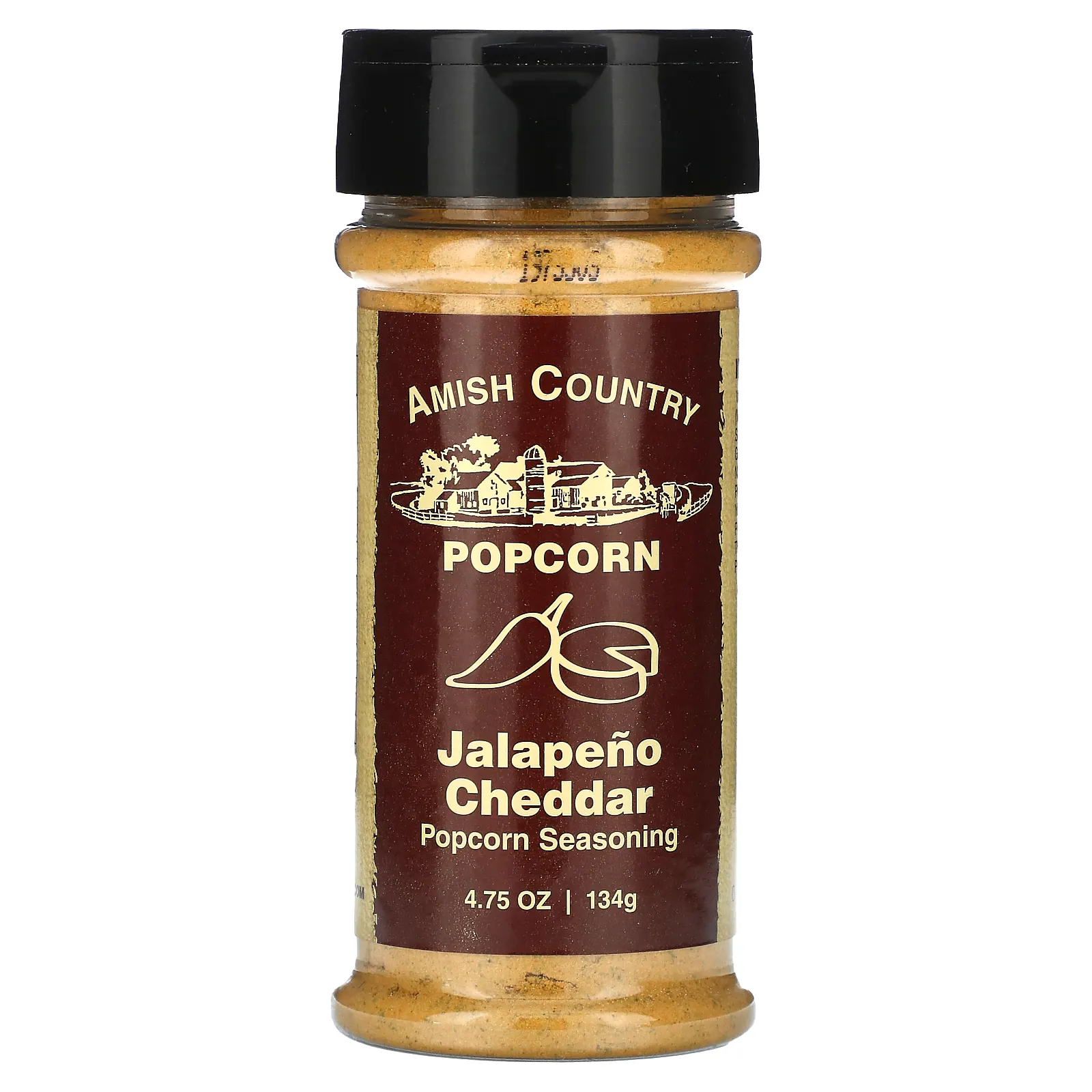 Amish Country Popcorn, Попкорн, халапеньо и чеддер, 134 г (4,75 унции)