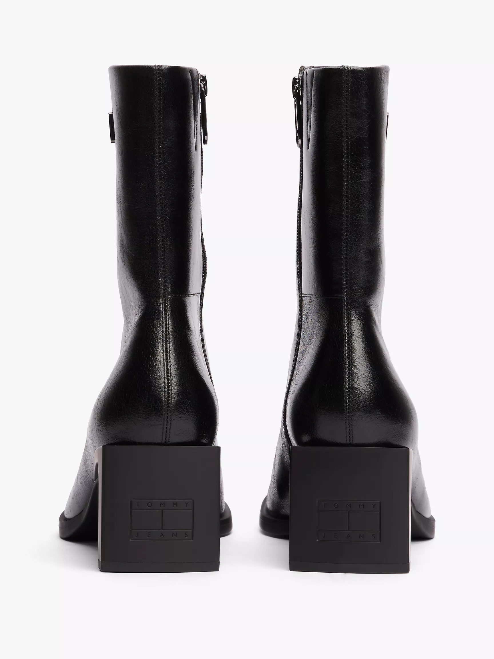 Женские ботинки Tommy Hilfiger, Кожаные ботинки с логотипом TJ
