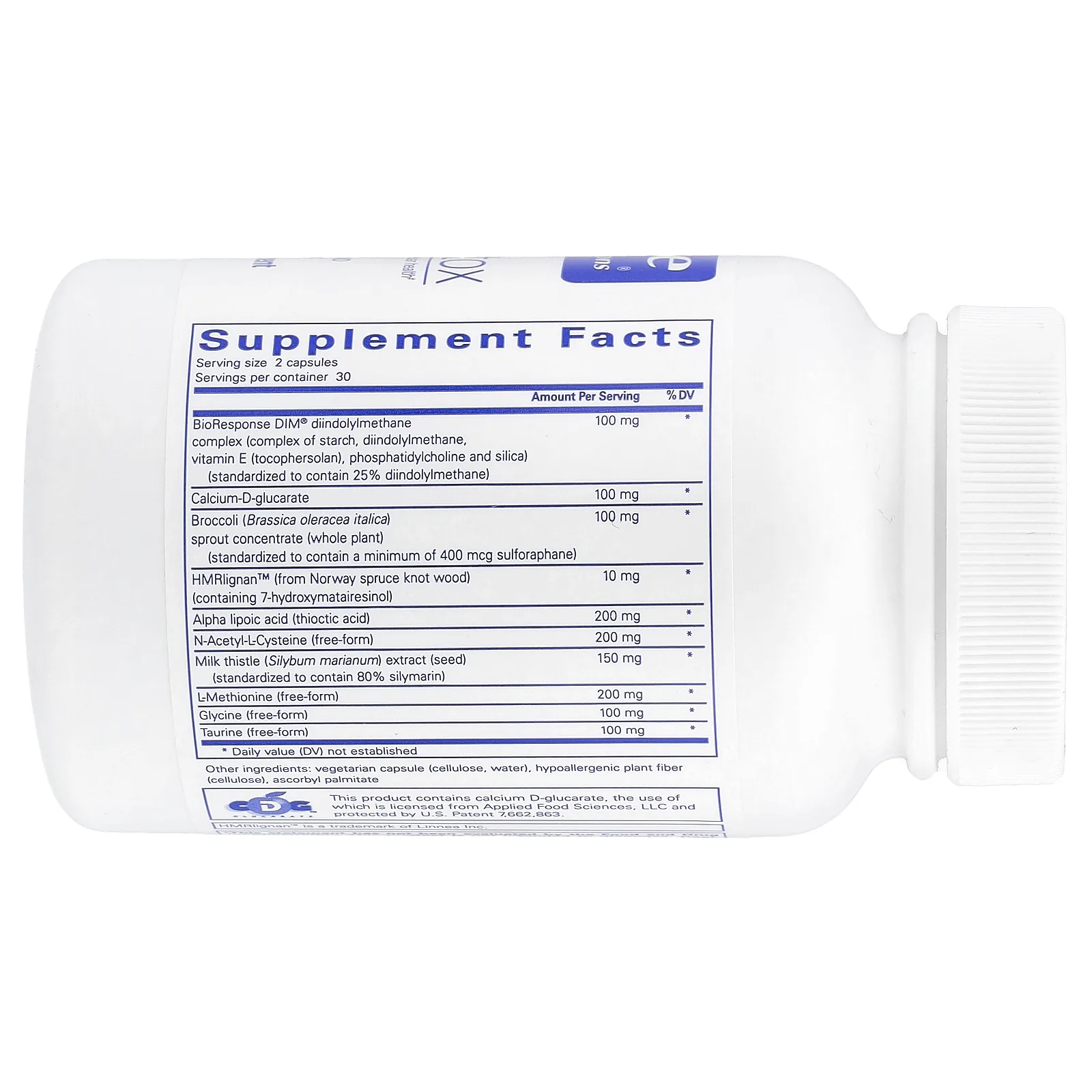 Pure Encapsulations, DIM Detox`` 60 капсул