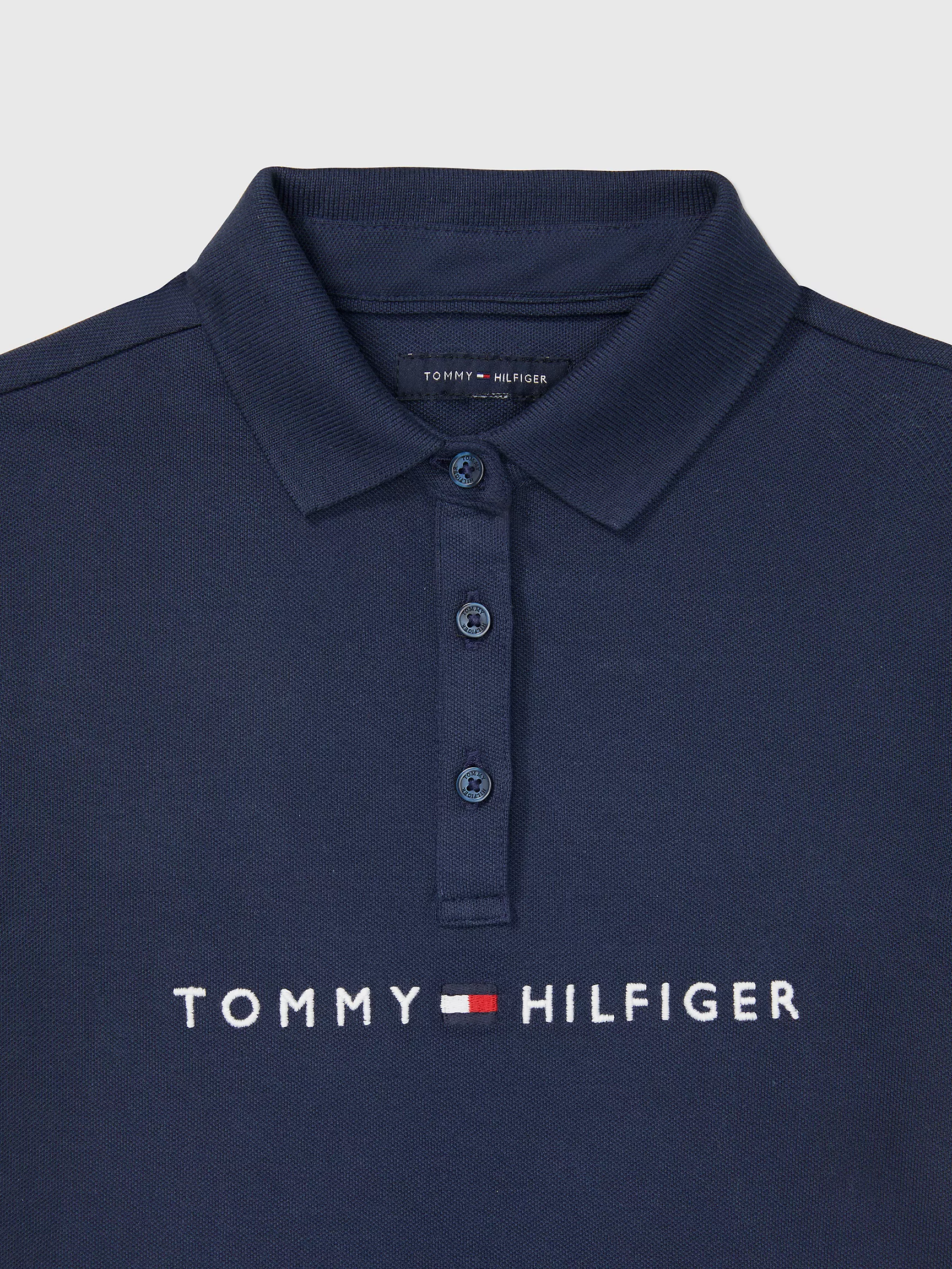 Платье для девочек Tommy Hilfiger, Детское платье-поло с вышитым логотипом Tommy