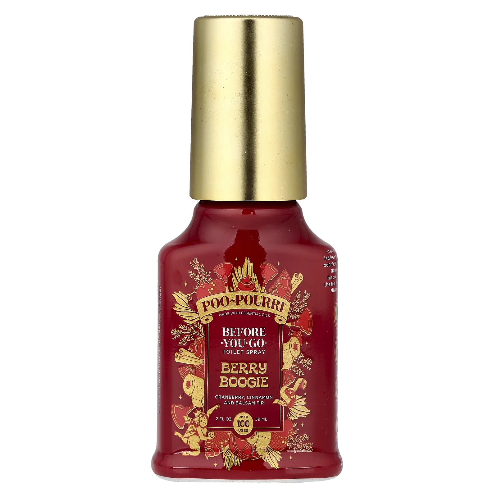 Poo-Pourri, Before-You-Go®, спрей-освежитель для туалета, с ягодным вкусом, 59 мл (2 жидк. унции)