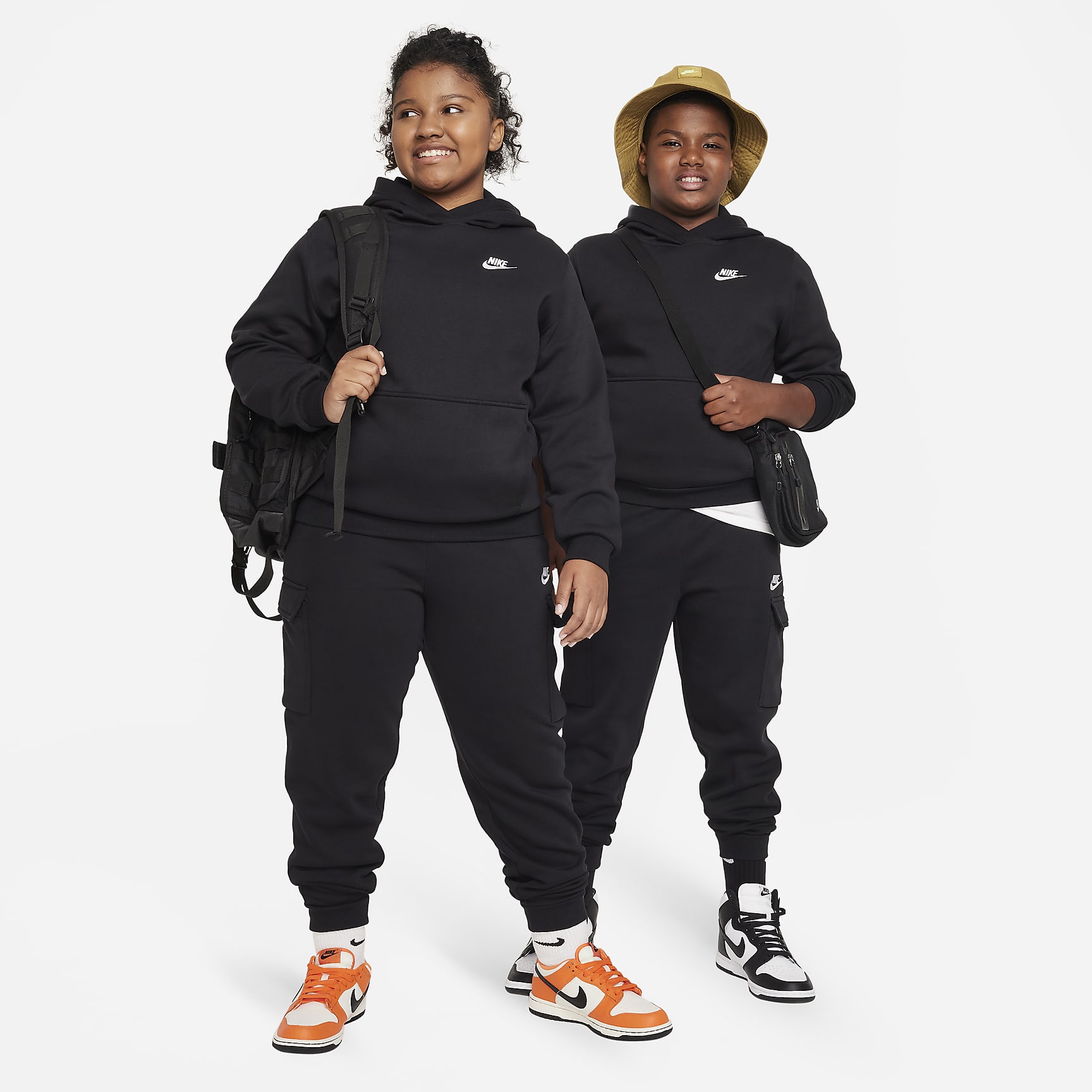Nike Sportswear Club Fleece Big Kids' Cargo Pants (Extended Size)
