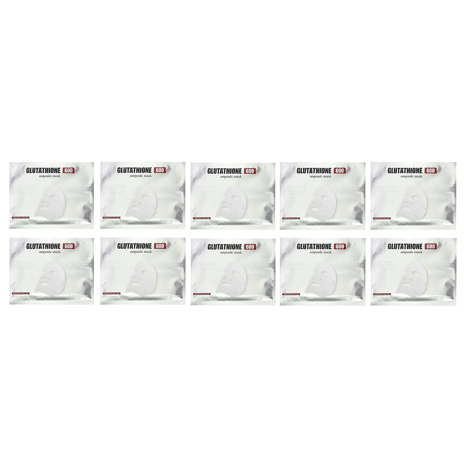 Medi-Peel, Glutathione 600 Ampoule Beauty Mask, 10 шт. Масок по 30 мл каждая