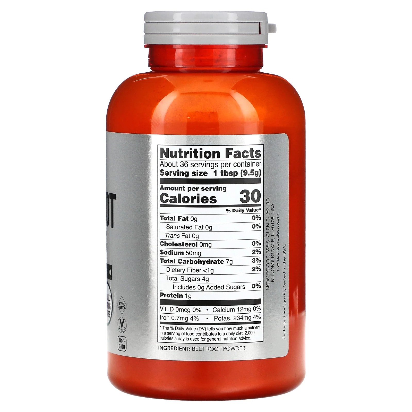 NOW Foods, Для спорта, свекольный порошок, 12 унц. (340 г)