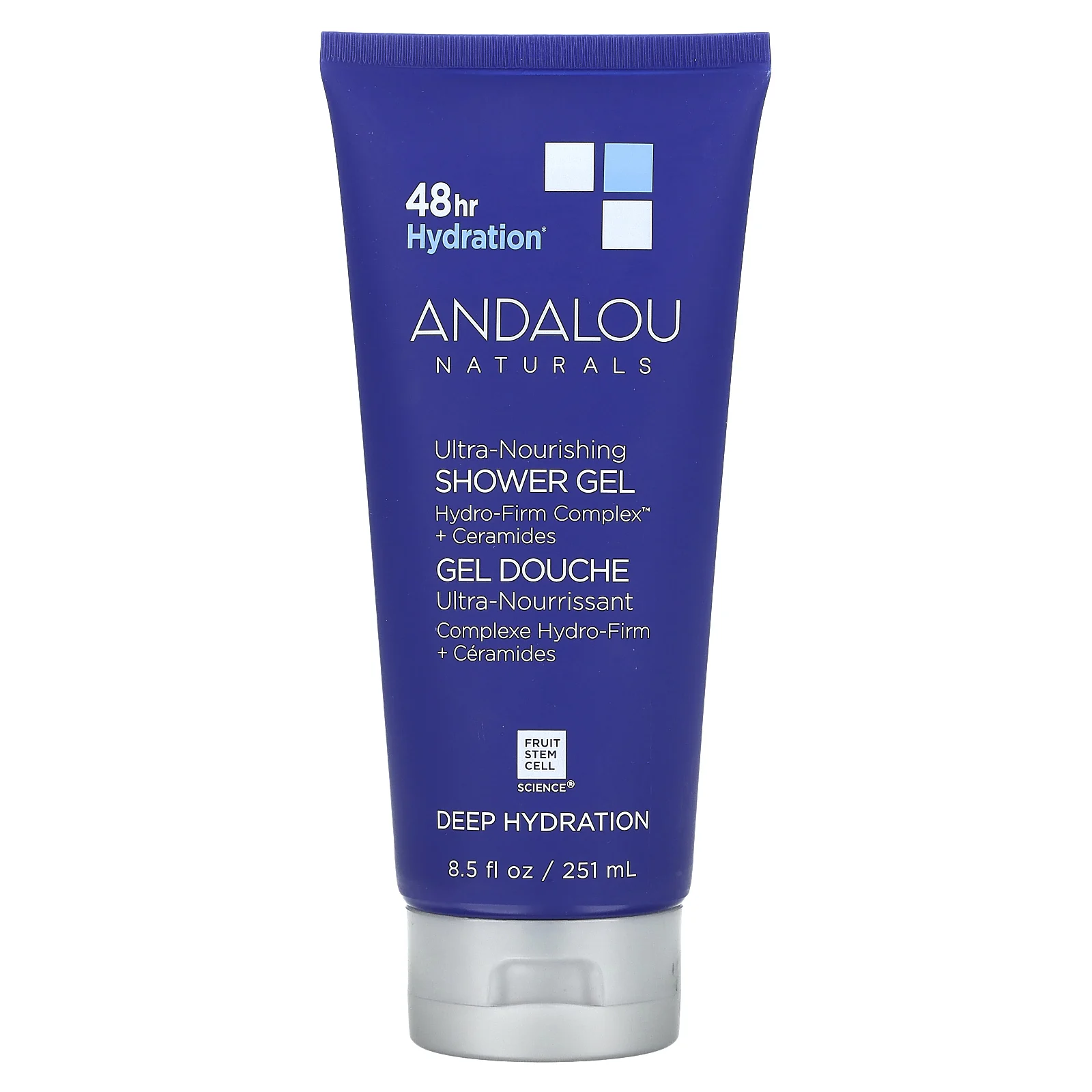Andalou Naturals, ультрапитательный гель для душа, глубокое увлажнение, 251 мл (8,5 жидк. унции)