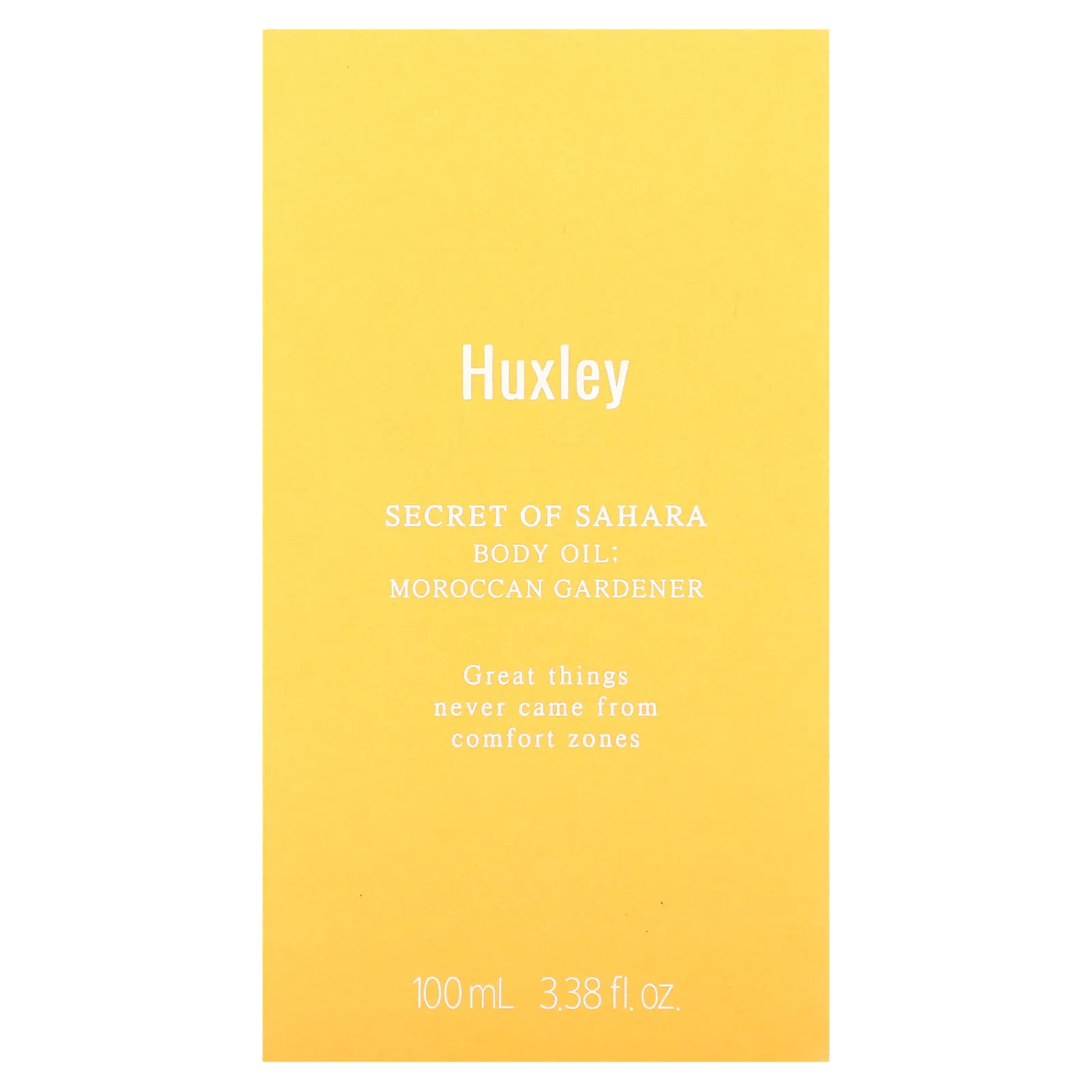 Huxley, Secret of Sahara, масло для тела, марокканский садовник, 100 мл (3,38 жидк. Унции)