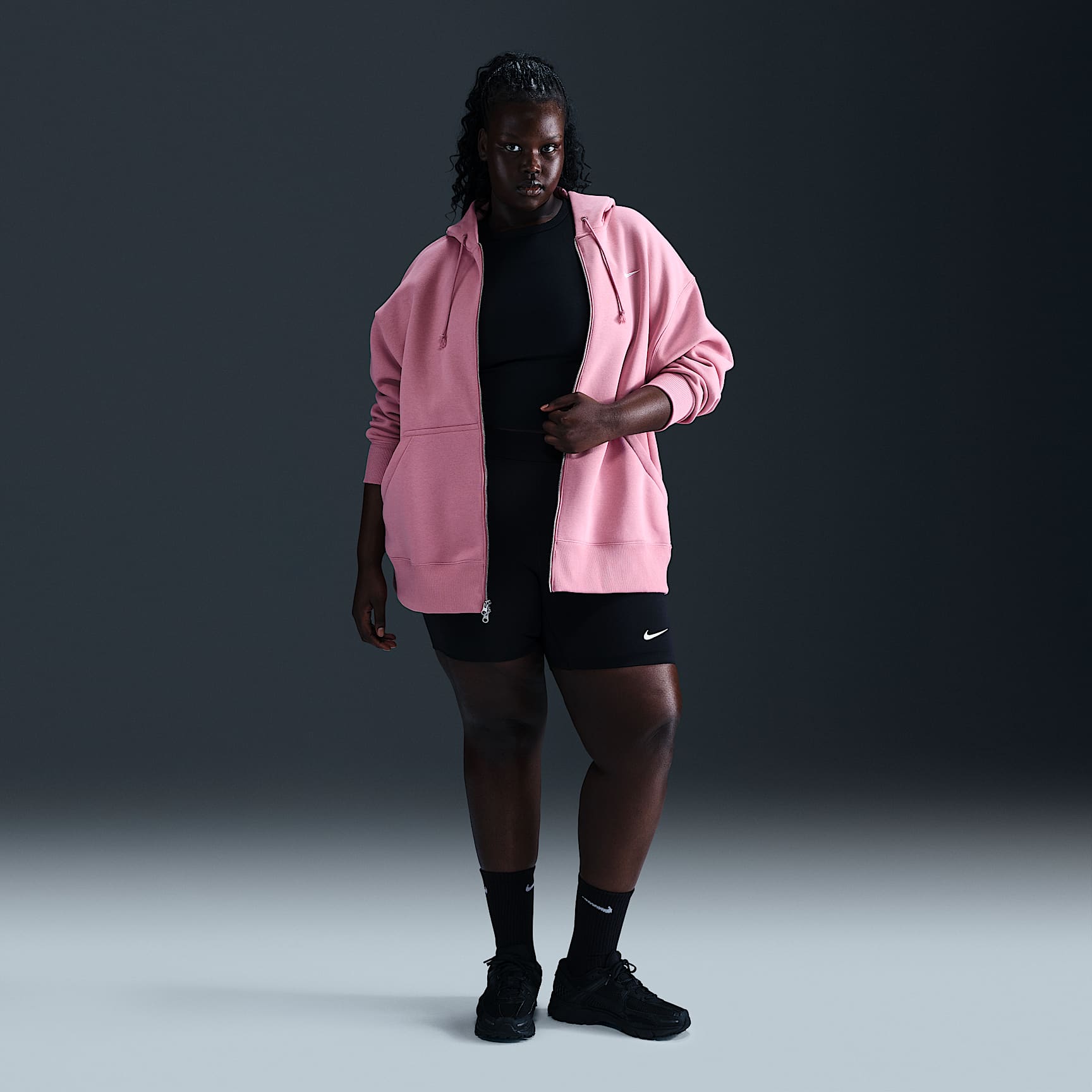 Nike Sportswear Phoenix Fleece Women's Oversized Full-Zip Hoodie (Plus Size)