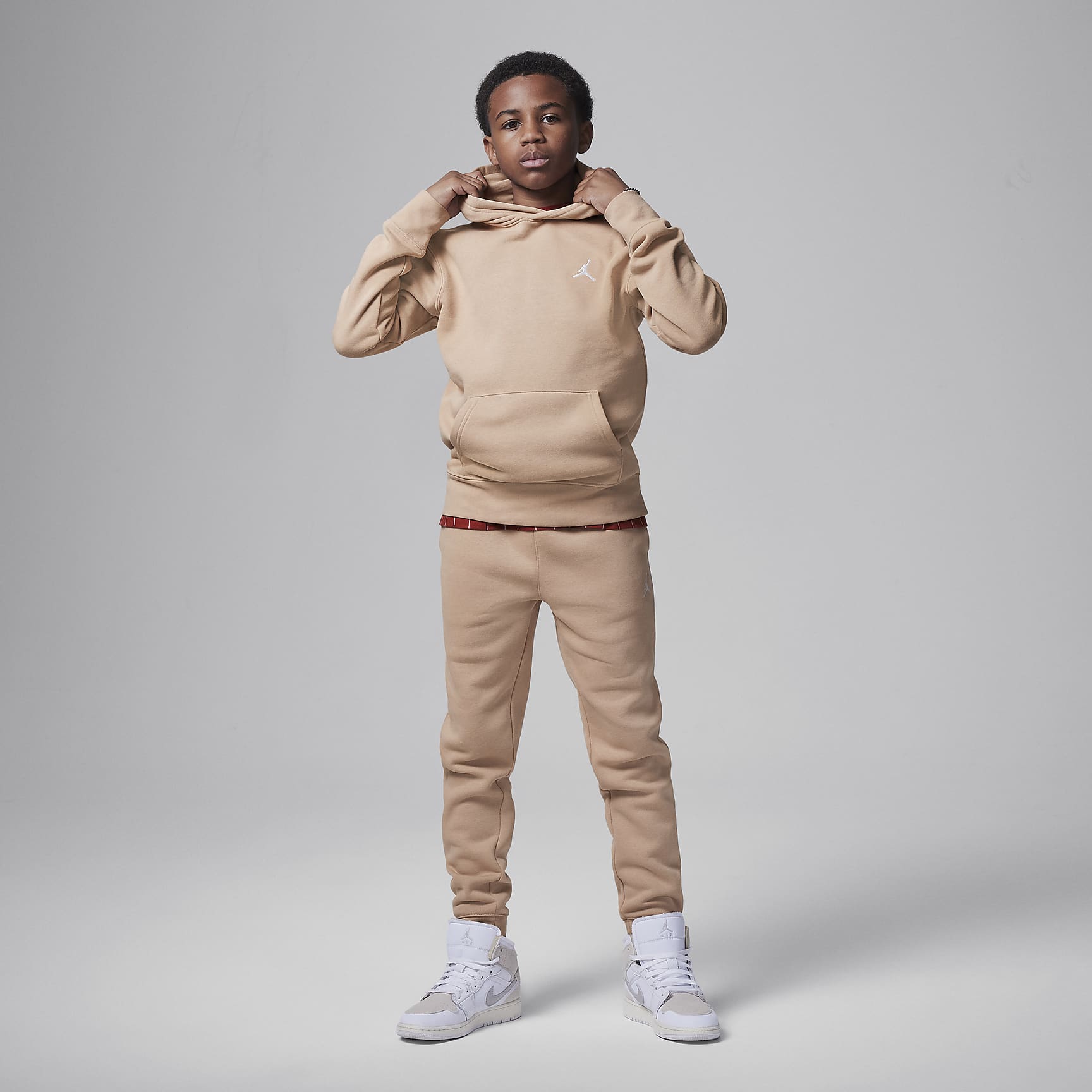 Jordan Big Kids' Brooklyn Fleece Pullover Hoodie