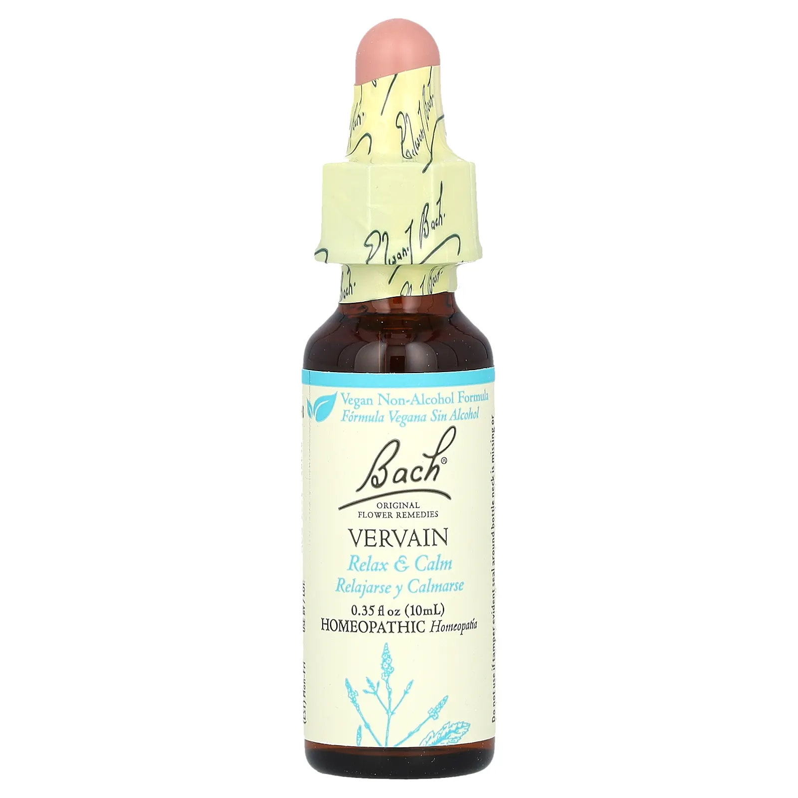 Bach, Original Flower Remedies, вербена, 10 мл (0,35 жидк. унции)