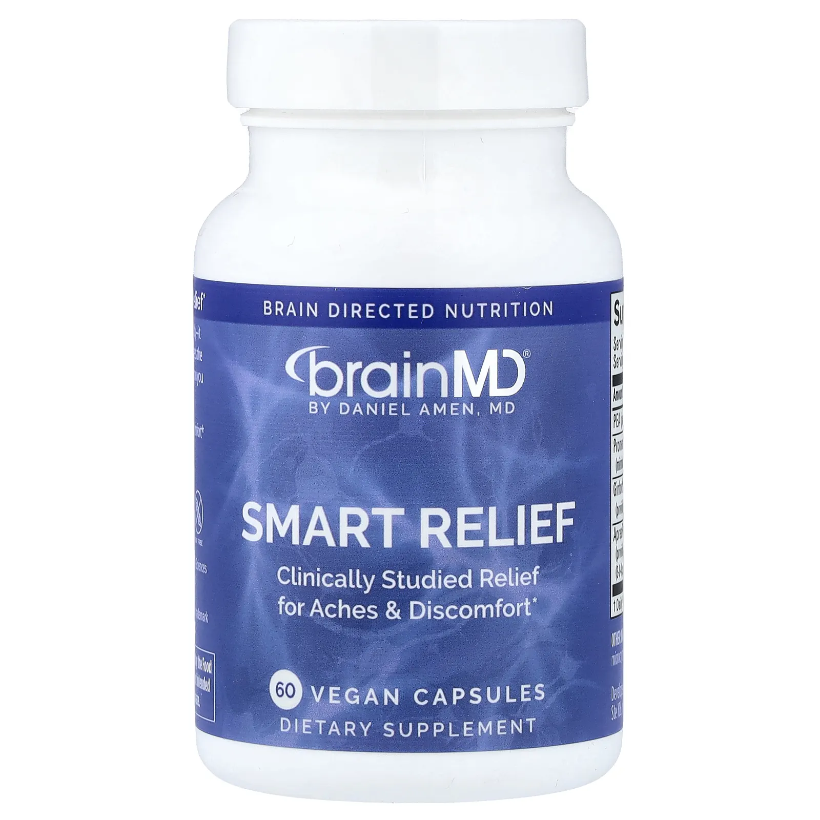 BrainMD, Smart Relief, 60 веганских капсул