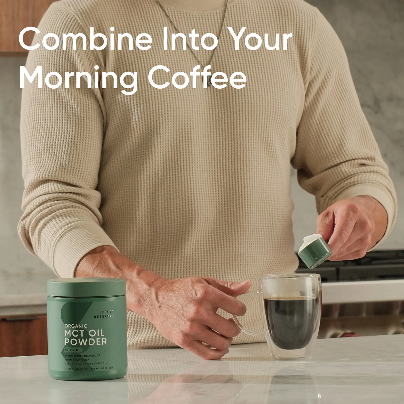 Sports Research, органическое масло MCT в порошке, 300 г (10,6 унции)