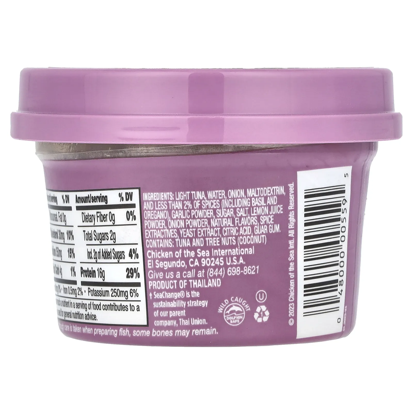 Chicken of the Sea, Настойки из дикого тунца, с чесноком и травами, 80 г (2,8 унции)