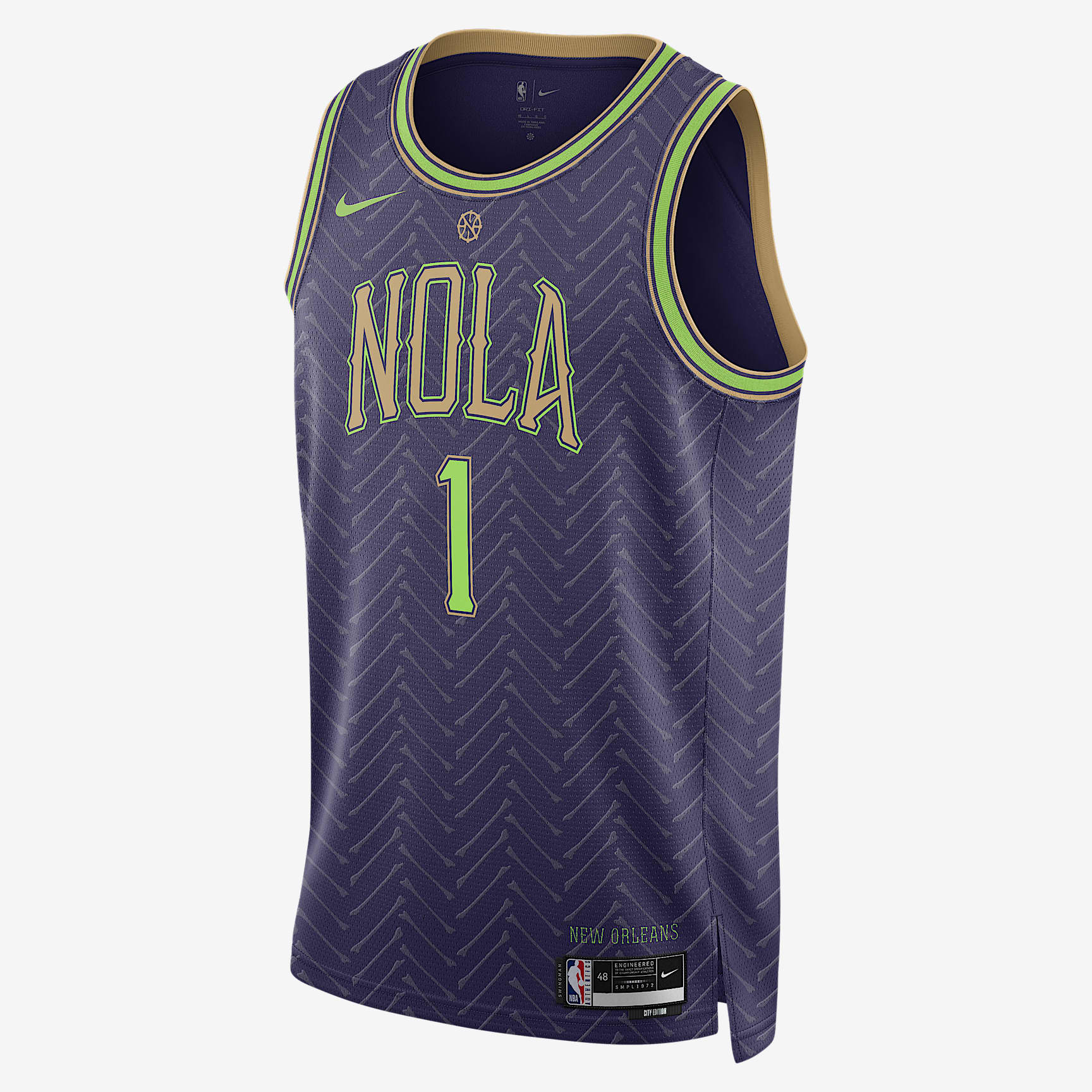 Zion Williamson New Orleans Pelicans 2024/25 City Edition Men's Nike Dri-FIT NBA Swingman Jersey