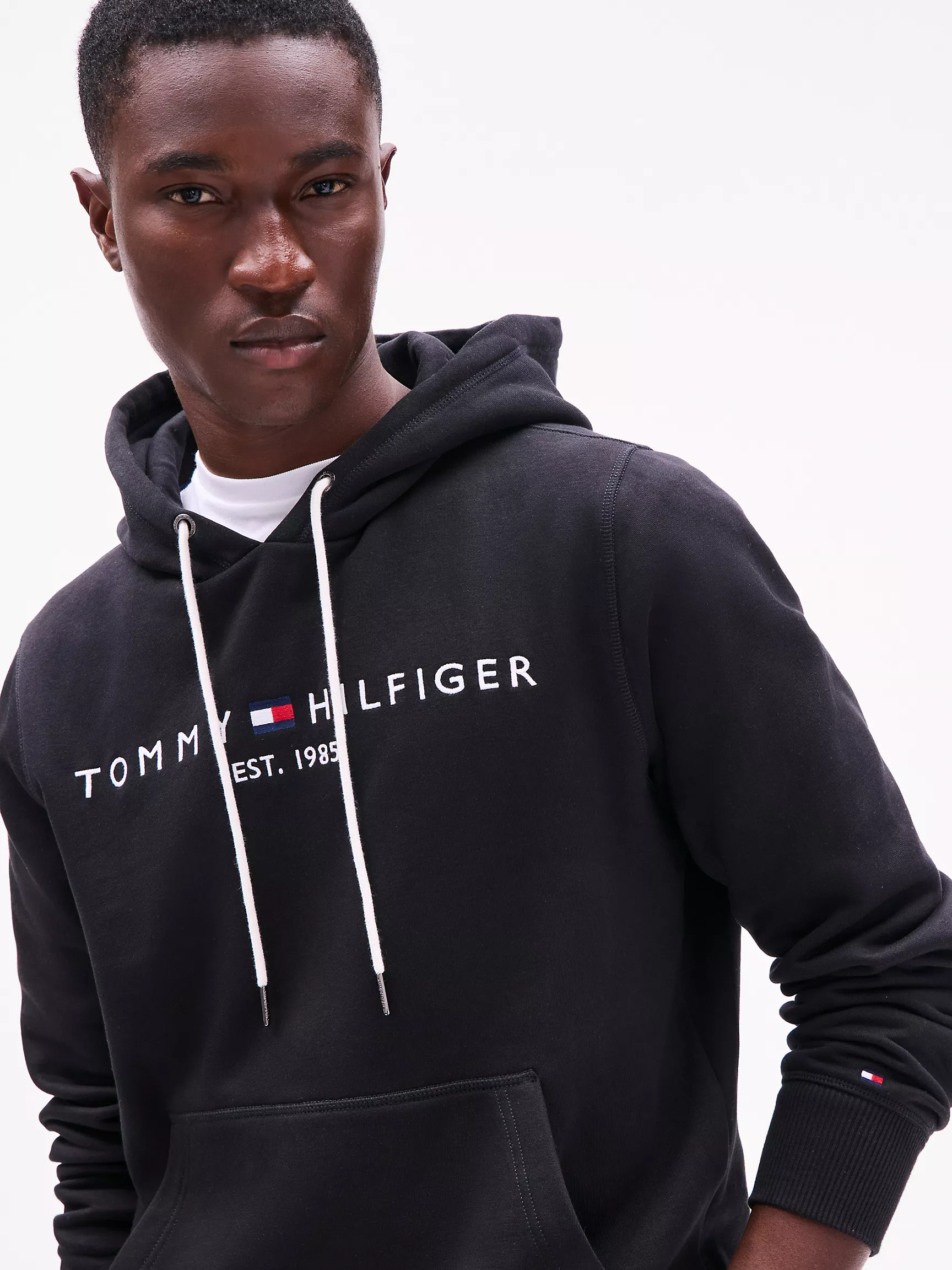 Мужское худи Tommy Hilfiger, Худи с вышитым логотипом Tommy