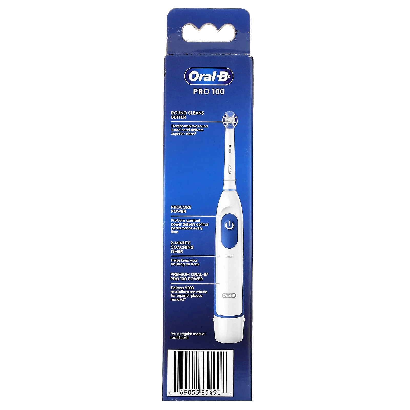 Oral-B, Pro 100, мощная зубная щетка, 1 шт.