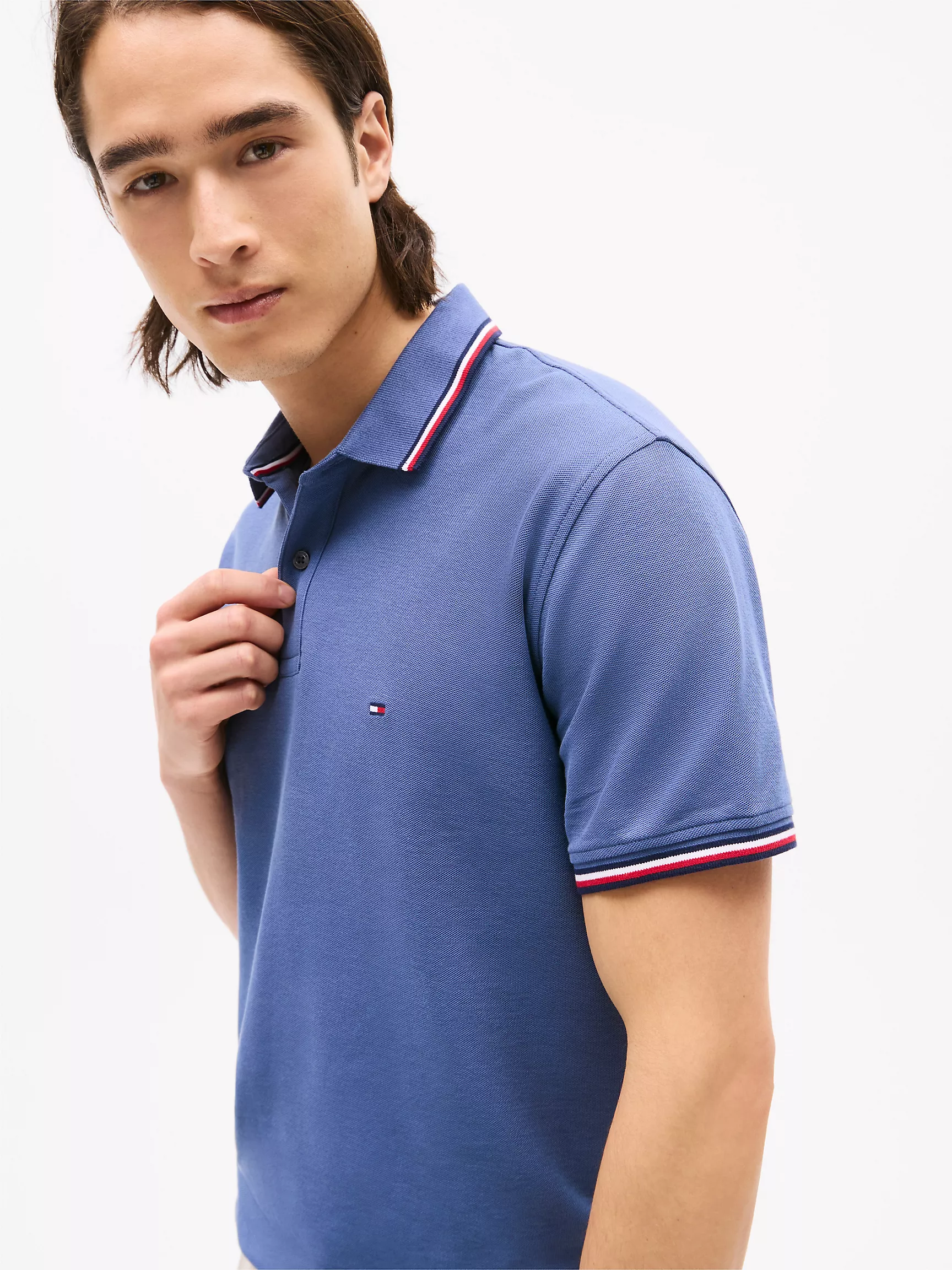 Мужское поло Tommy Hilfiger, Влагоотводящее поло Tommy стандартного кроя