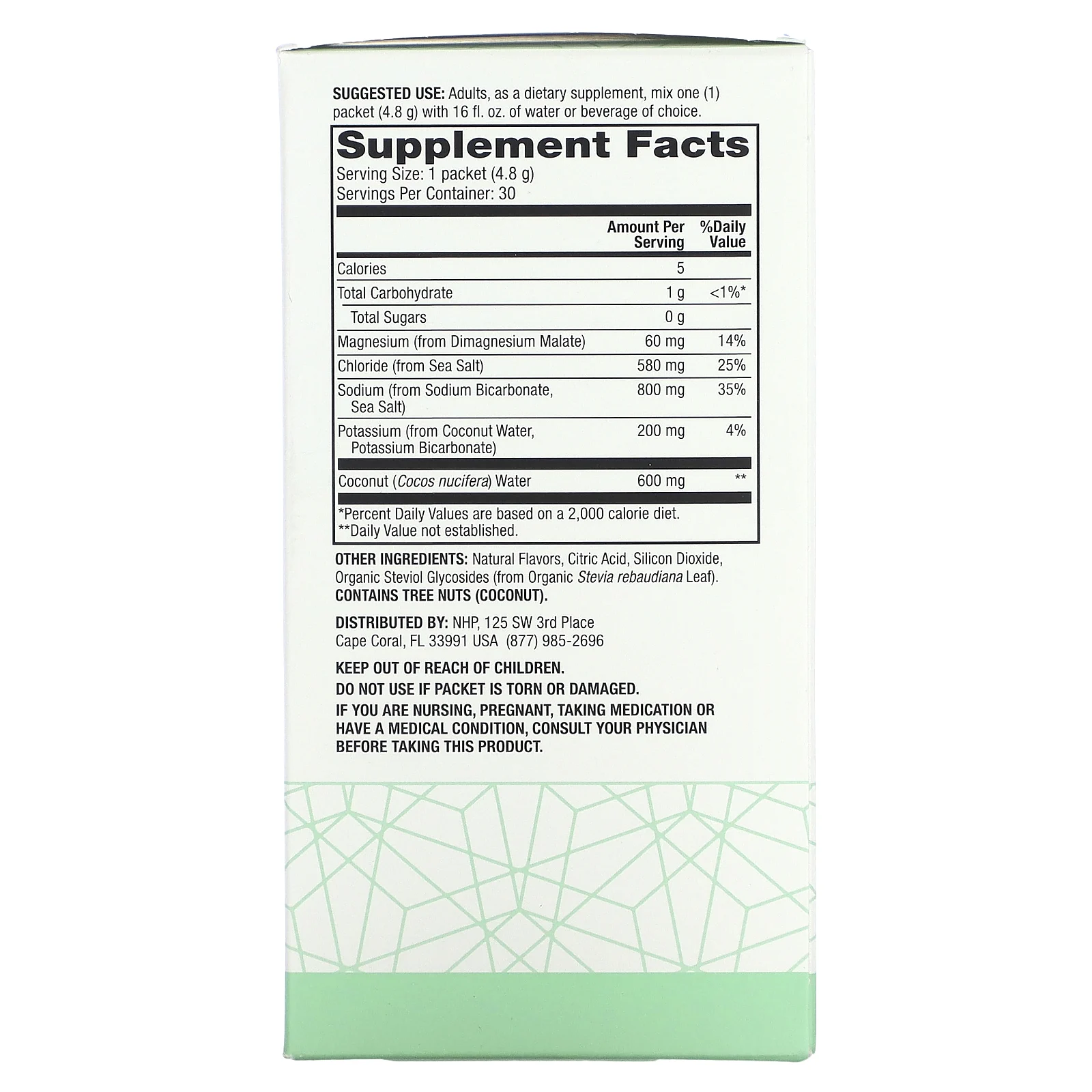 Dr. Mercola, Pure Power, электролиты, со вкусом арбуза и огурца, 30 пакетиков, 145,6 г (5,13 унции)