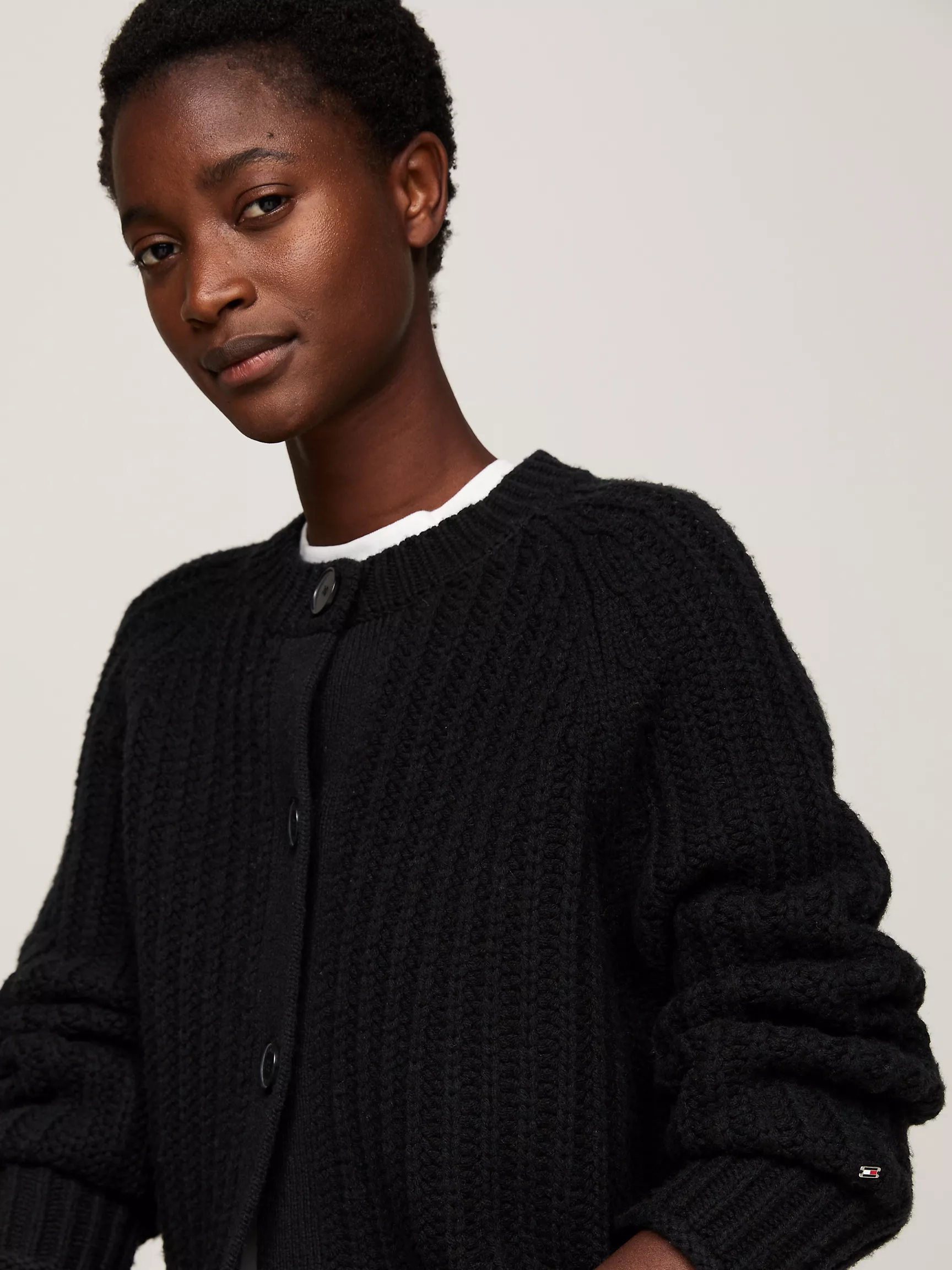Женский свитер Tommy Hilfiger, Удлиненный шерстяной кардиган