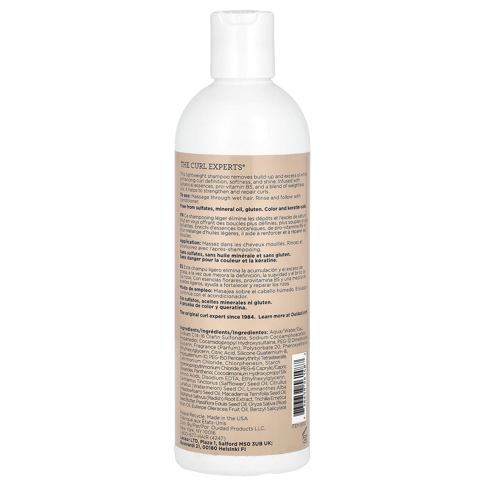 Ouidad, Curl Shaper®, увлажняющий шампунь, для ослабления кудрей и завитков, 355 мл (12 жидк. унц.)
